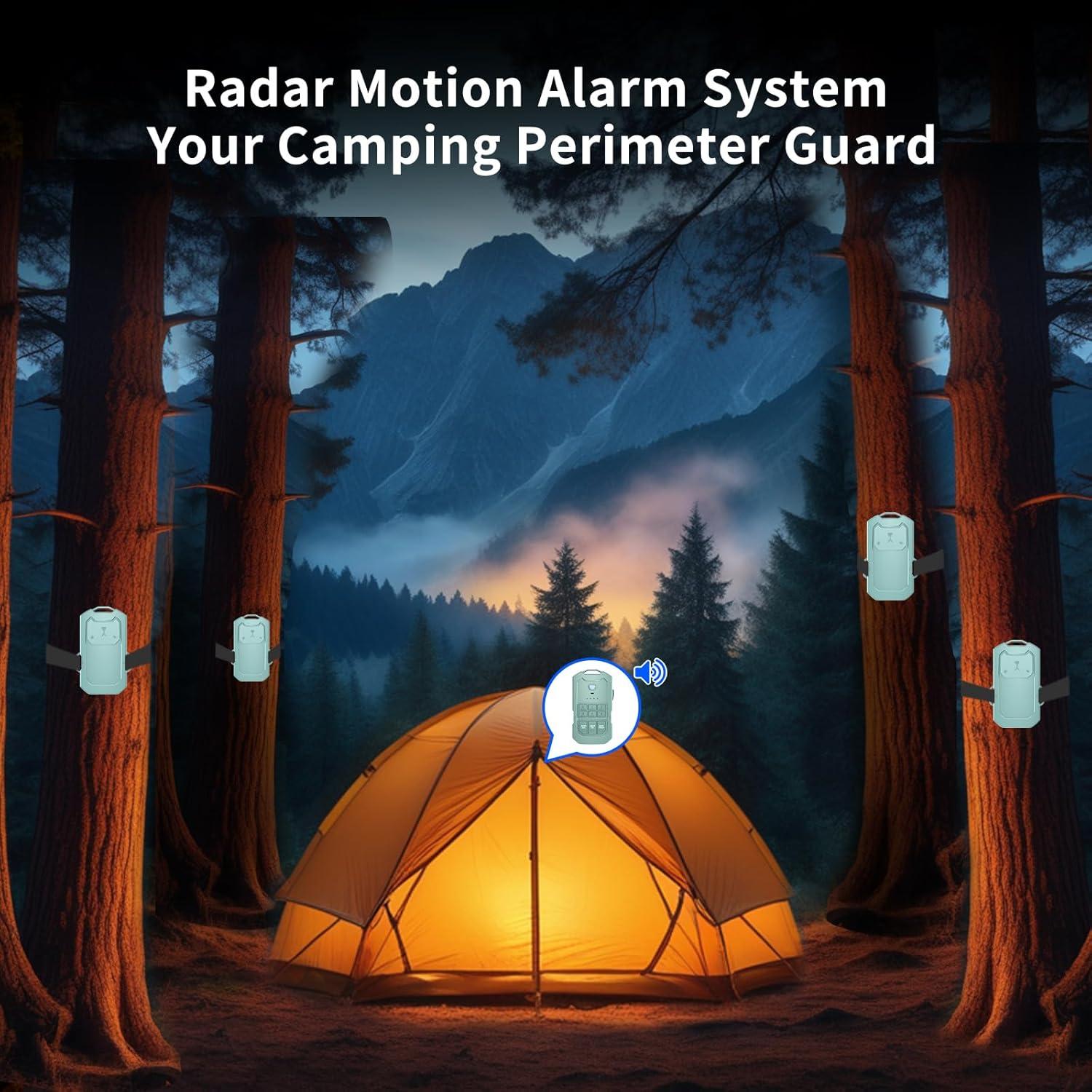 Alarma Perimetral de Radar LETWESAF para Camping - Seguridad 3D