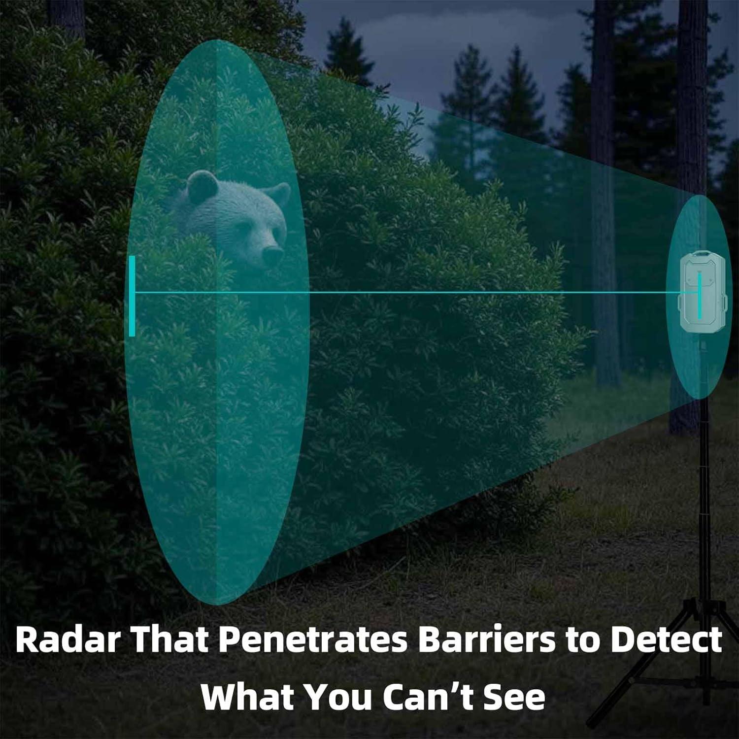 Alarma Perimetral de Radar LETWESAF para Camping - Seguridad 3D