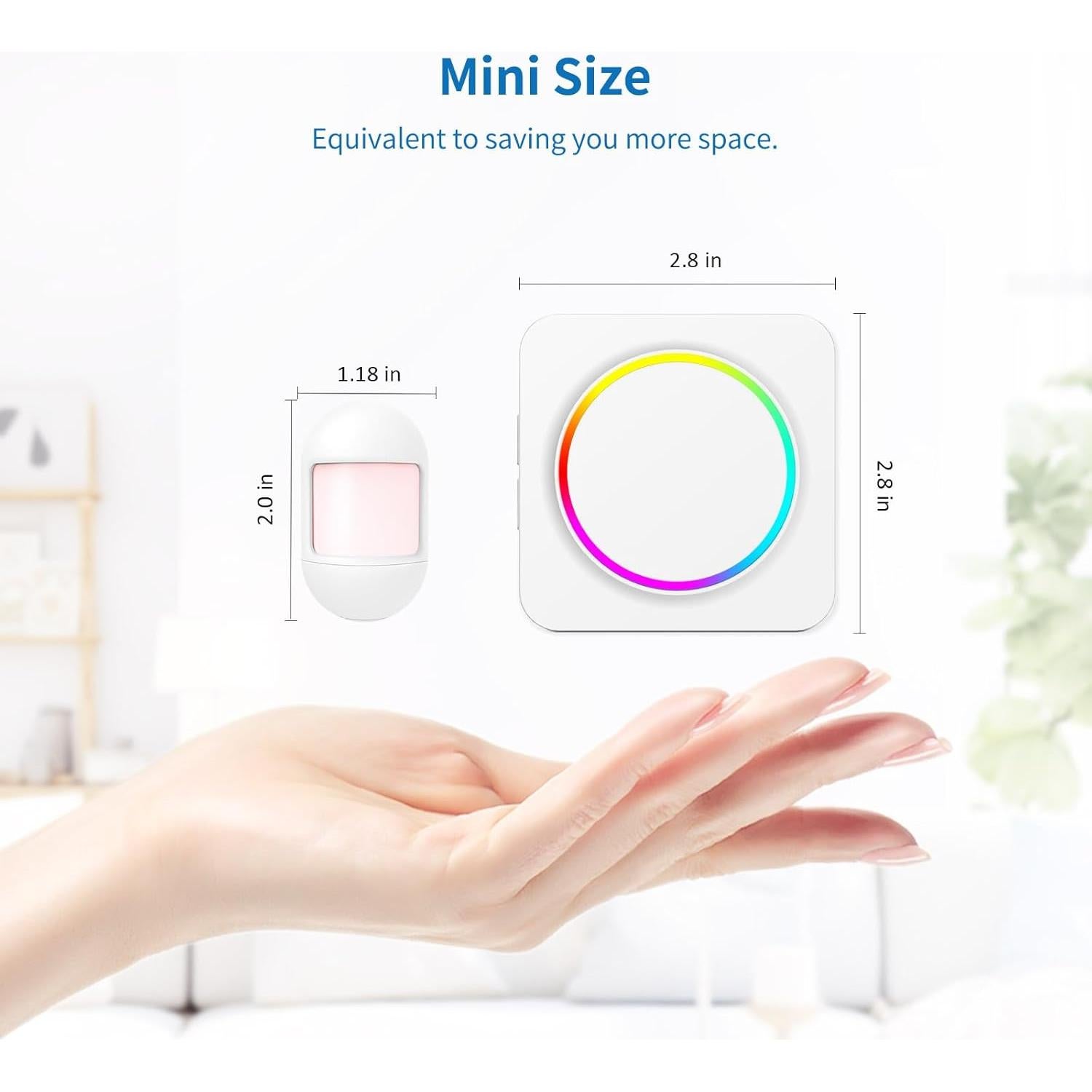 Sensor de Movimiento Inalámbrico COTINSE B26 con Timbre 32 Tonos