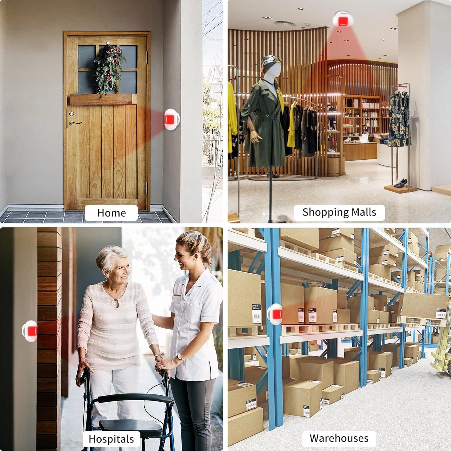 Sensor de Movimiento Inalámbrico COTINSE B26 con Timbre 32 Tonos