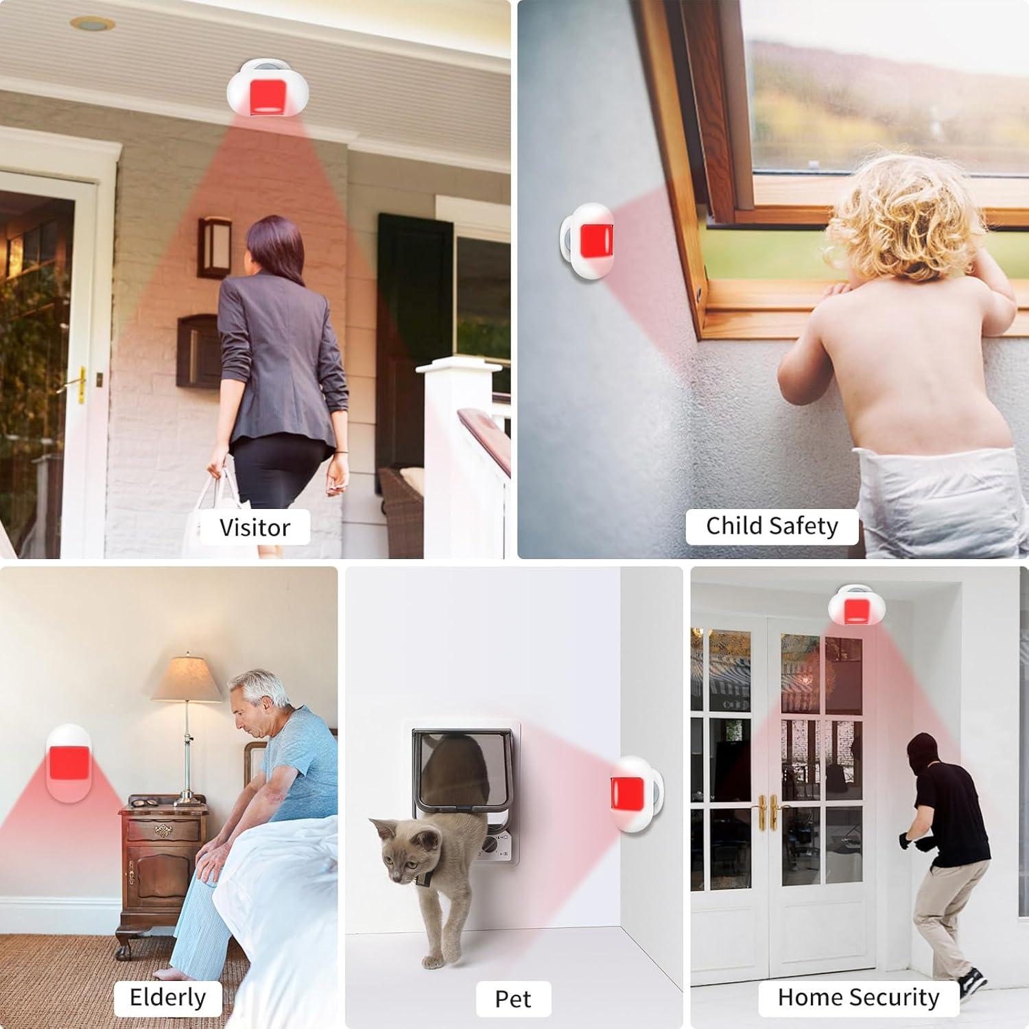 Sensor de Movimiento Inalámbrico COTINSE B26 con Timbre 32 Tonos