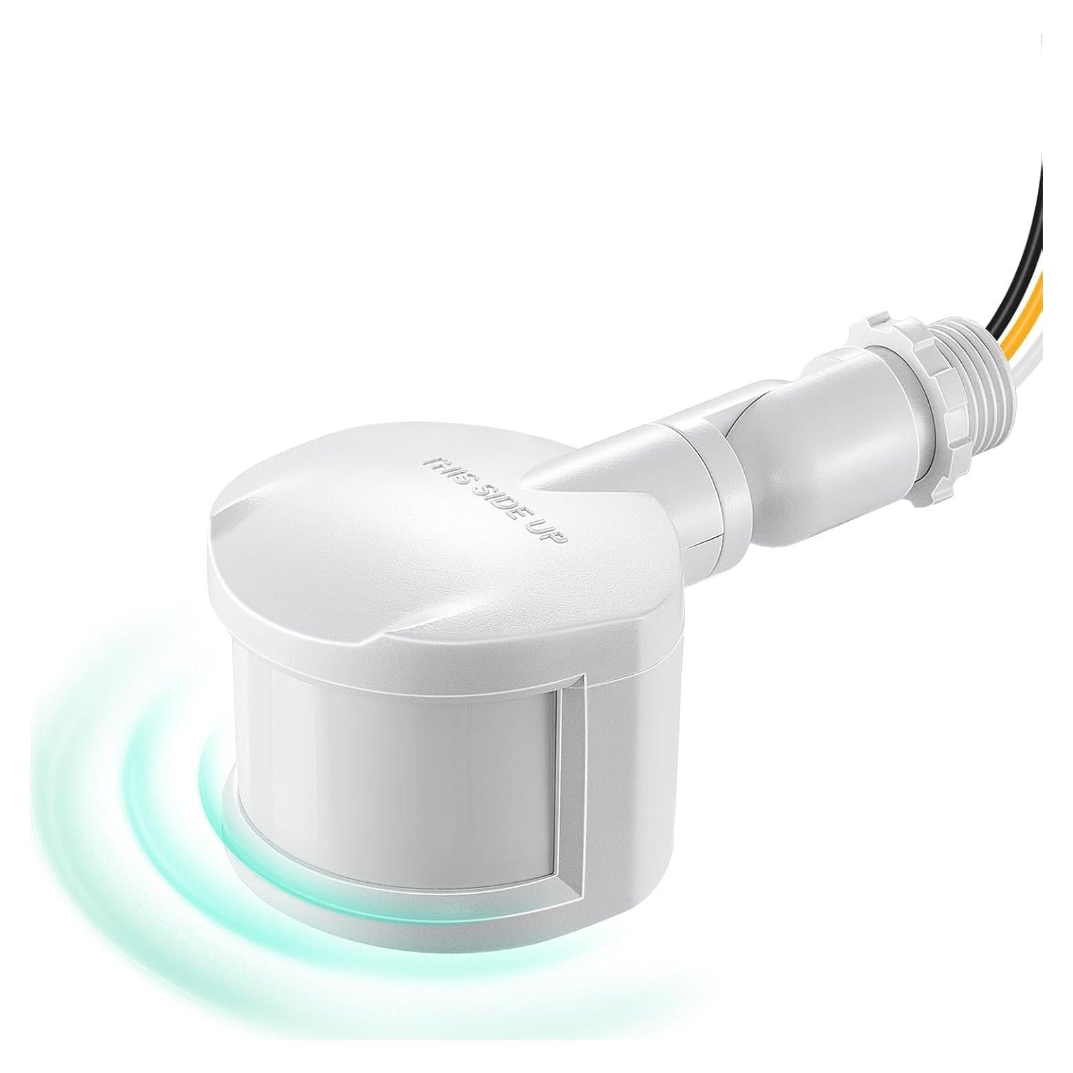 Sensor de Movimiento EDISHINE 180° Ajustable 18.3m Blanco