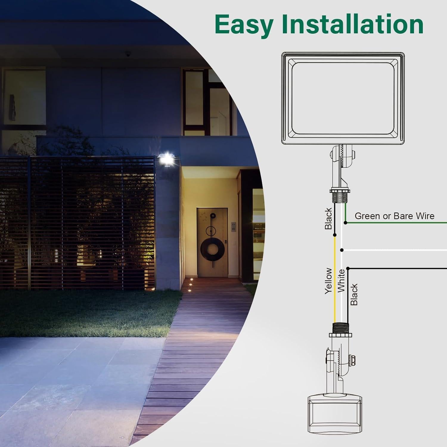 Sensor de Movimiento Treewell TMD182B 180° Ajustable 18m