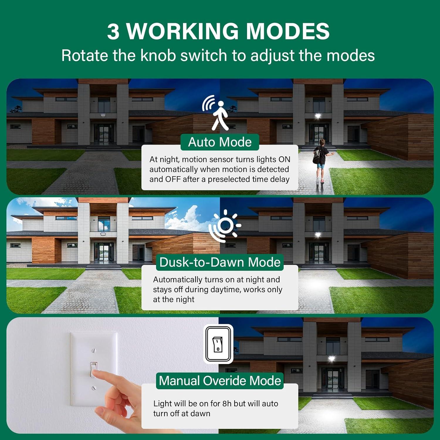 Sensor de Movimiento Treewell TMD240A 240 Grados 18m Ajustable