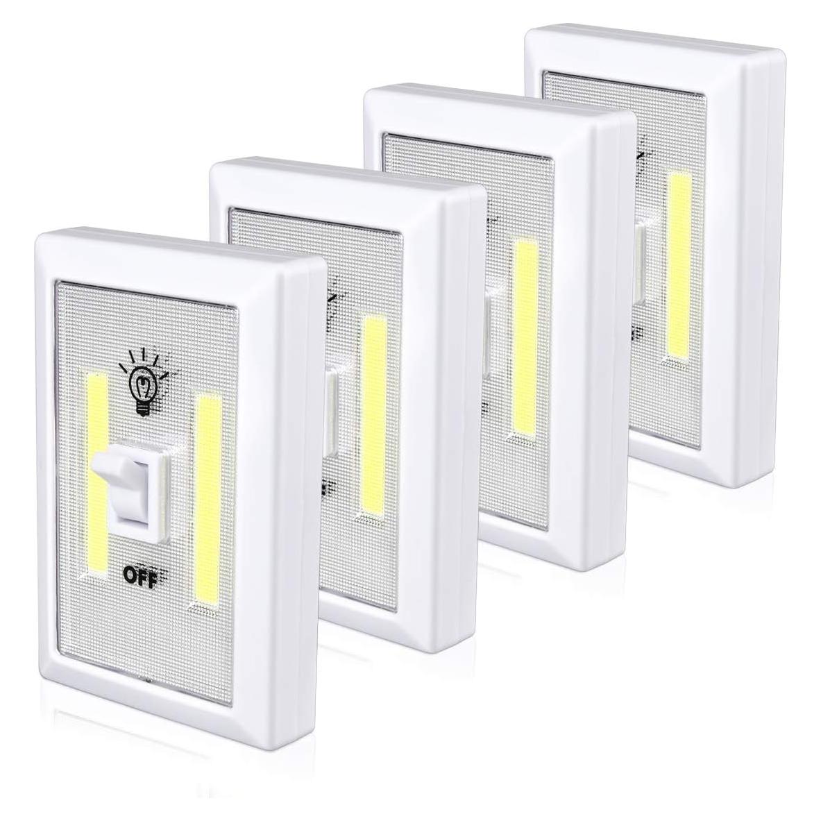 Luz de Armario LED Lzonunl Táctil a Batería 4 Piezas