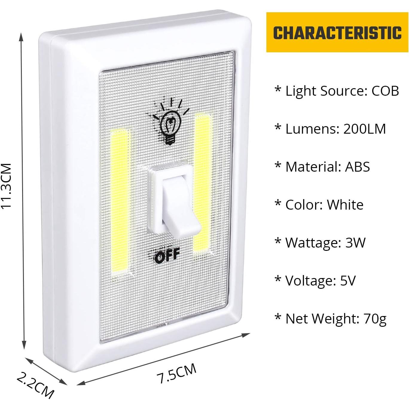 Luz de Armario LED Lzonunl Táctil a Batería 4 Piezas