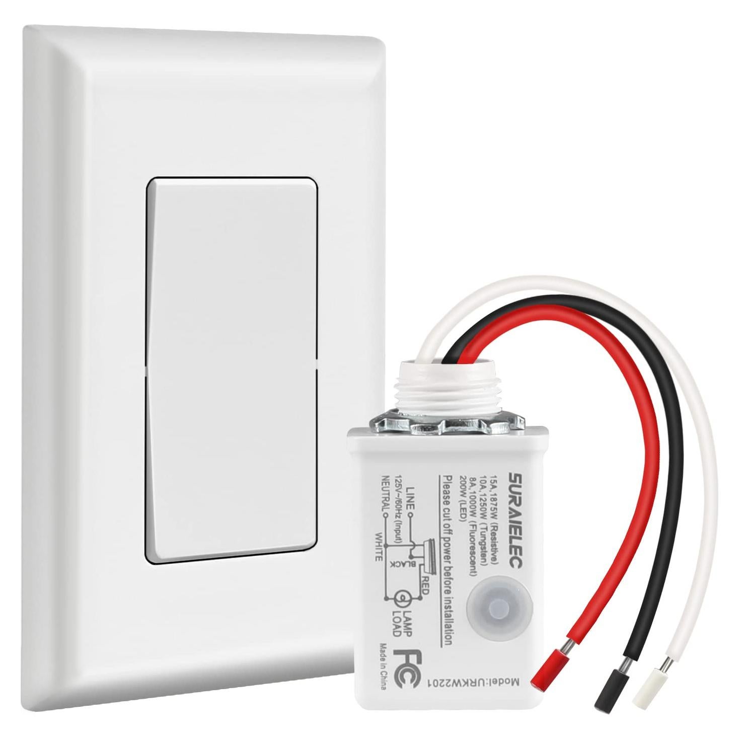 Kit Interruptor y Receptor Inalámbrico Suraielec 15A 30m