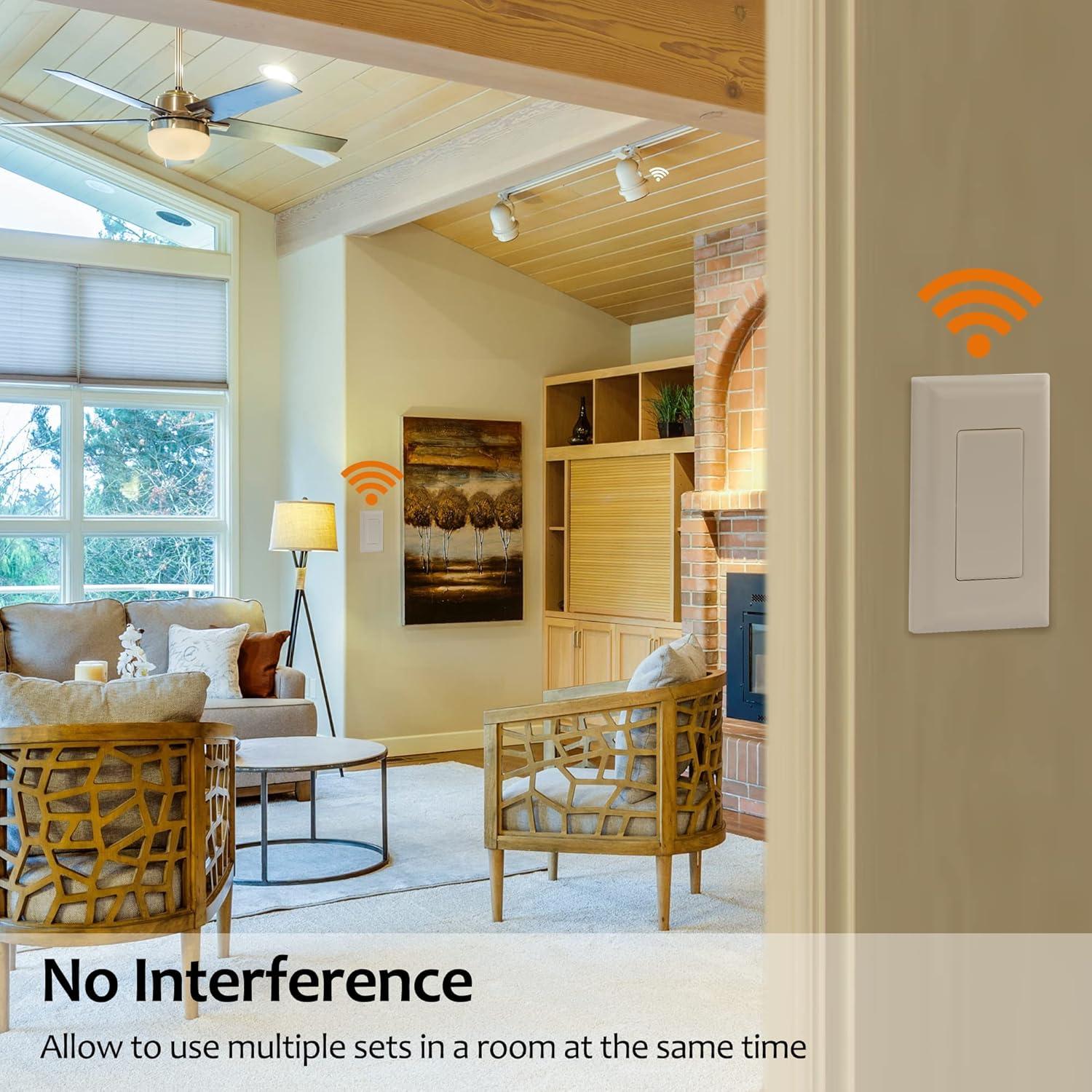 Kit Interruptor y Receptor Inalámbrico Suraielec 15A 30m