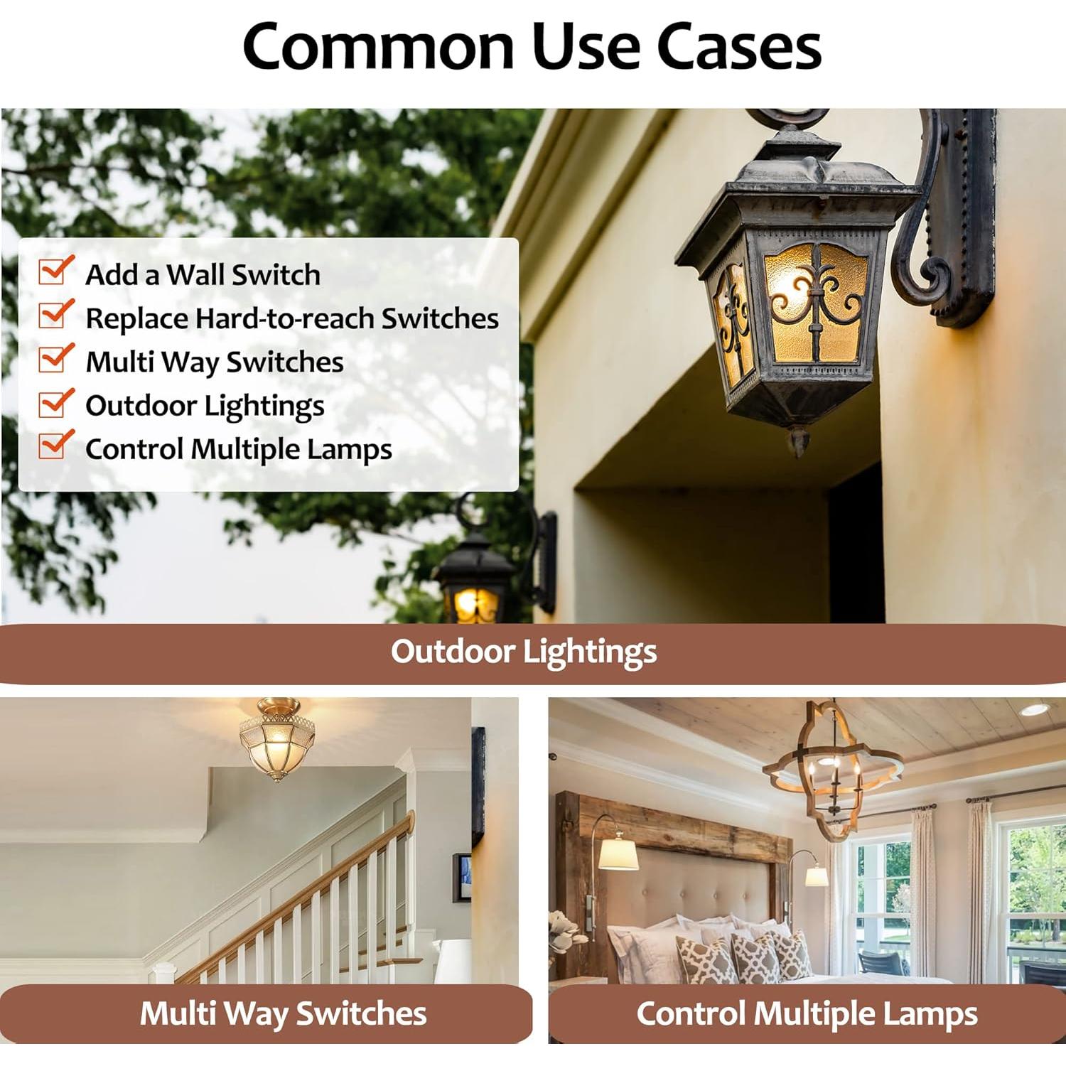 Kit Interruptor y Receptor Inalámbrico Suraielec 15A 30m
