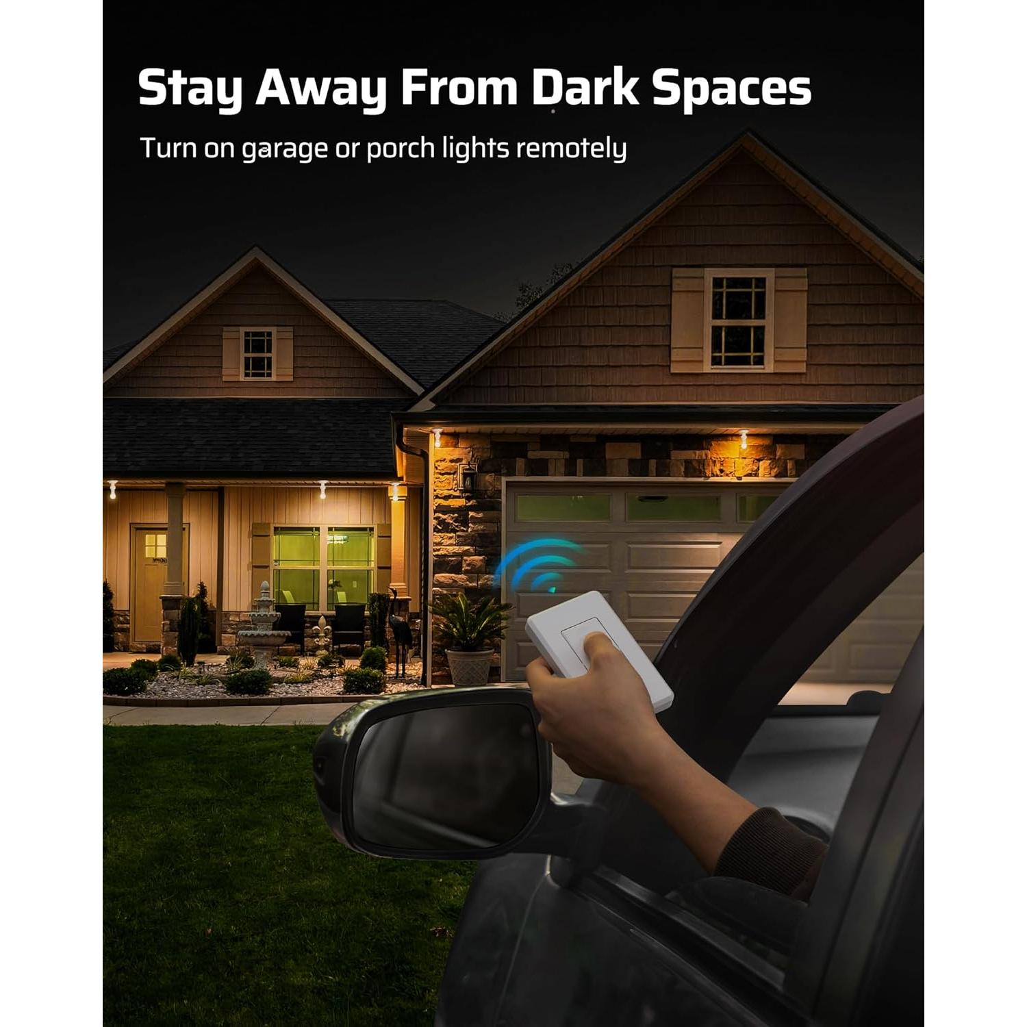 Portalámpara Inalámbrico DEWENWILS con Control Remoto E26/E27