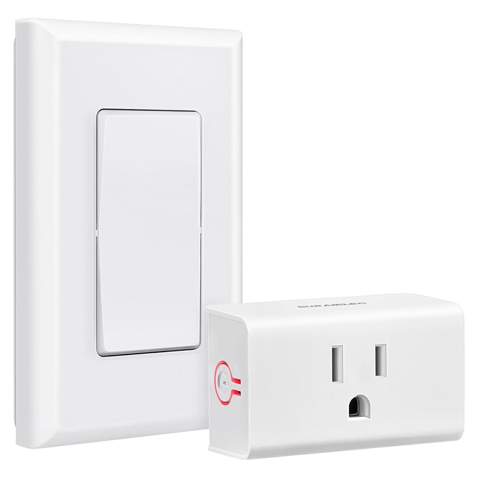 Interruptor de Luz Inalámbrico SURAIELEC 15A 30m Control Remoto