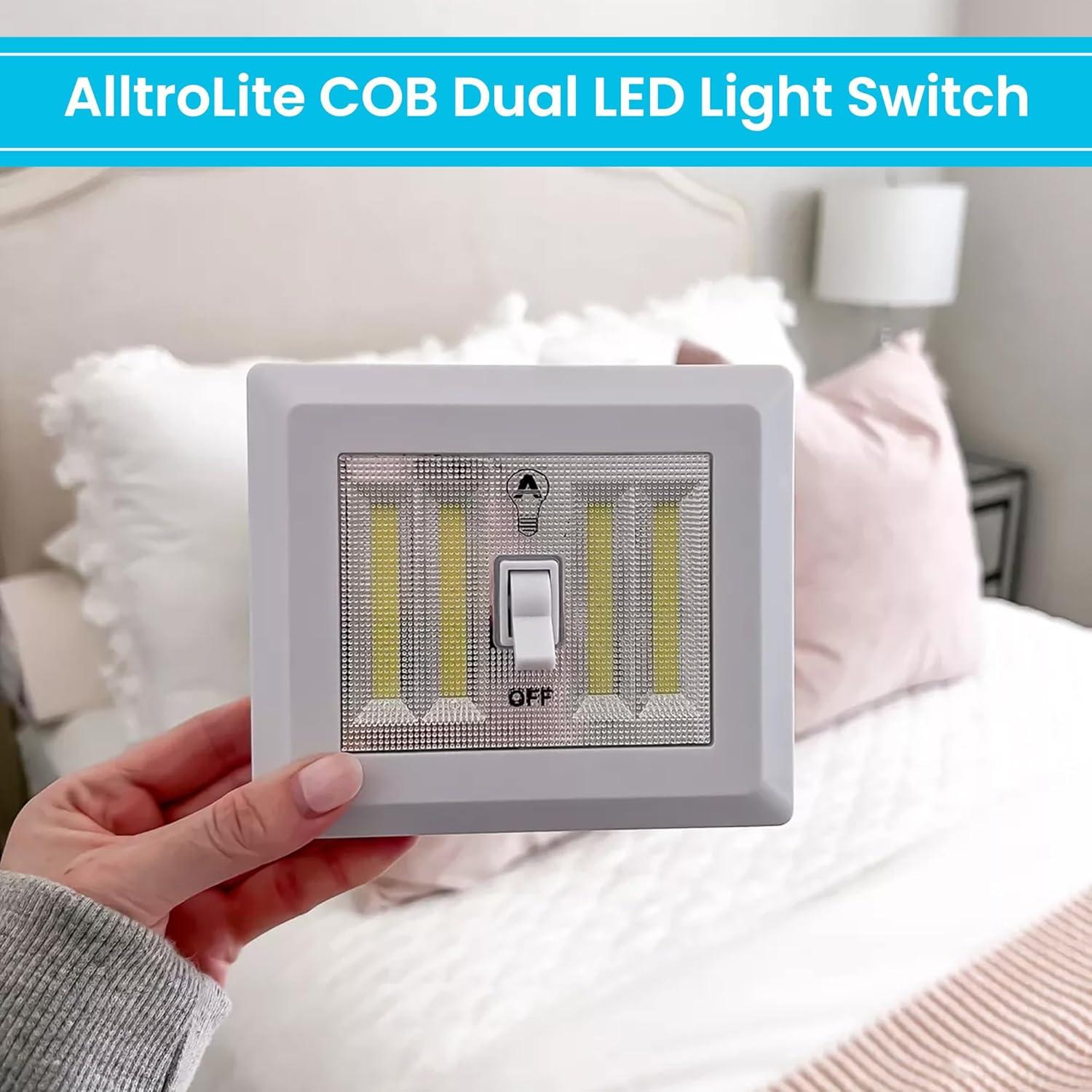 Interruptor de Luz LED COB AlltroLite 400 Lúmenes Inalámbrico