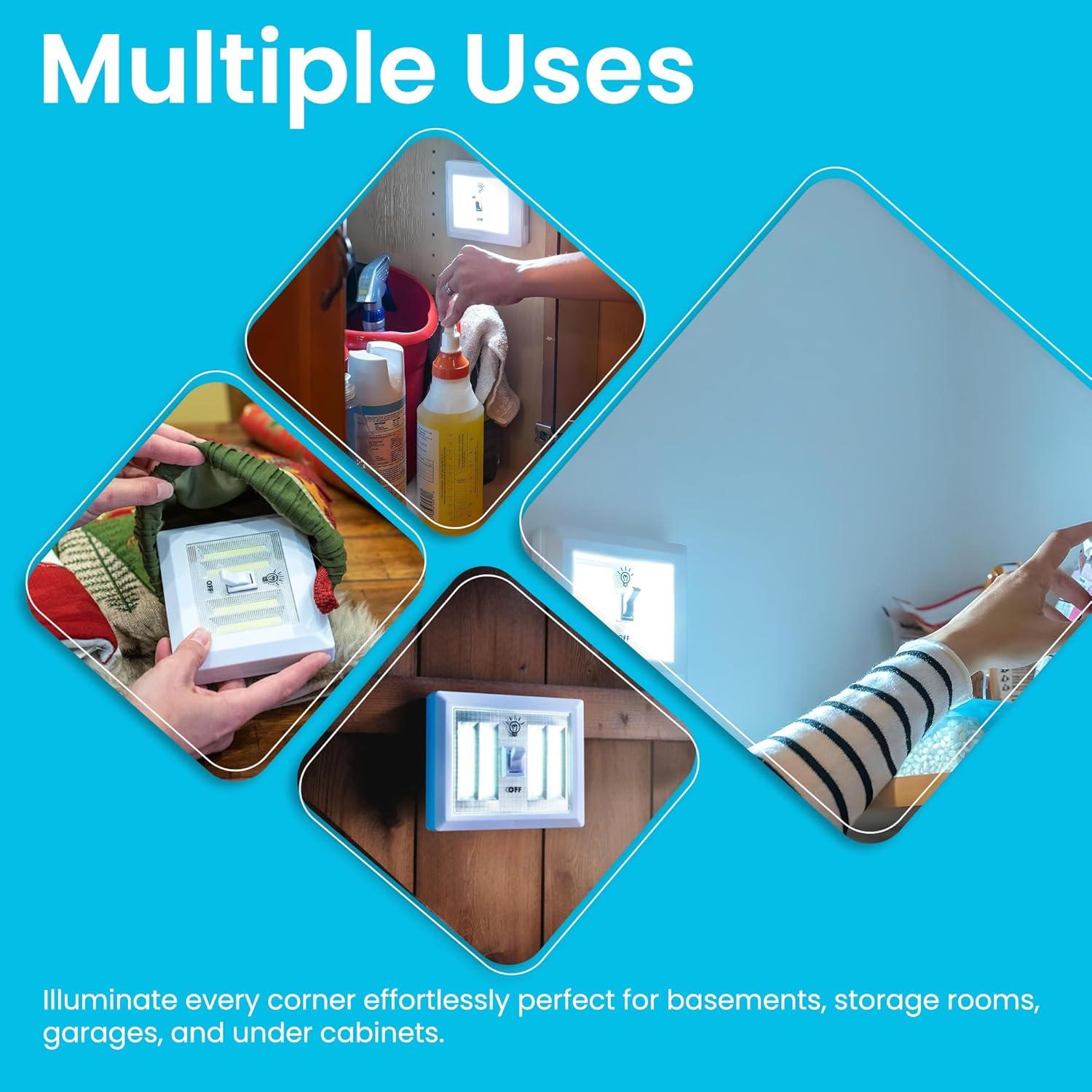 Interruptor de Luz LED COB AlltroLite 400 Lúmenes Inalámbrico