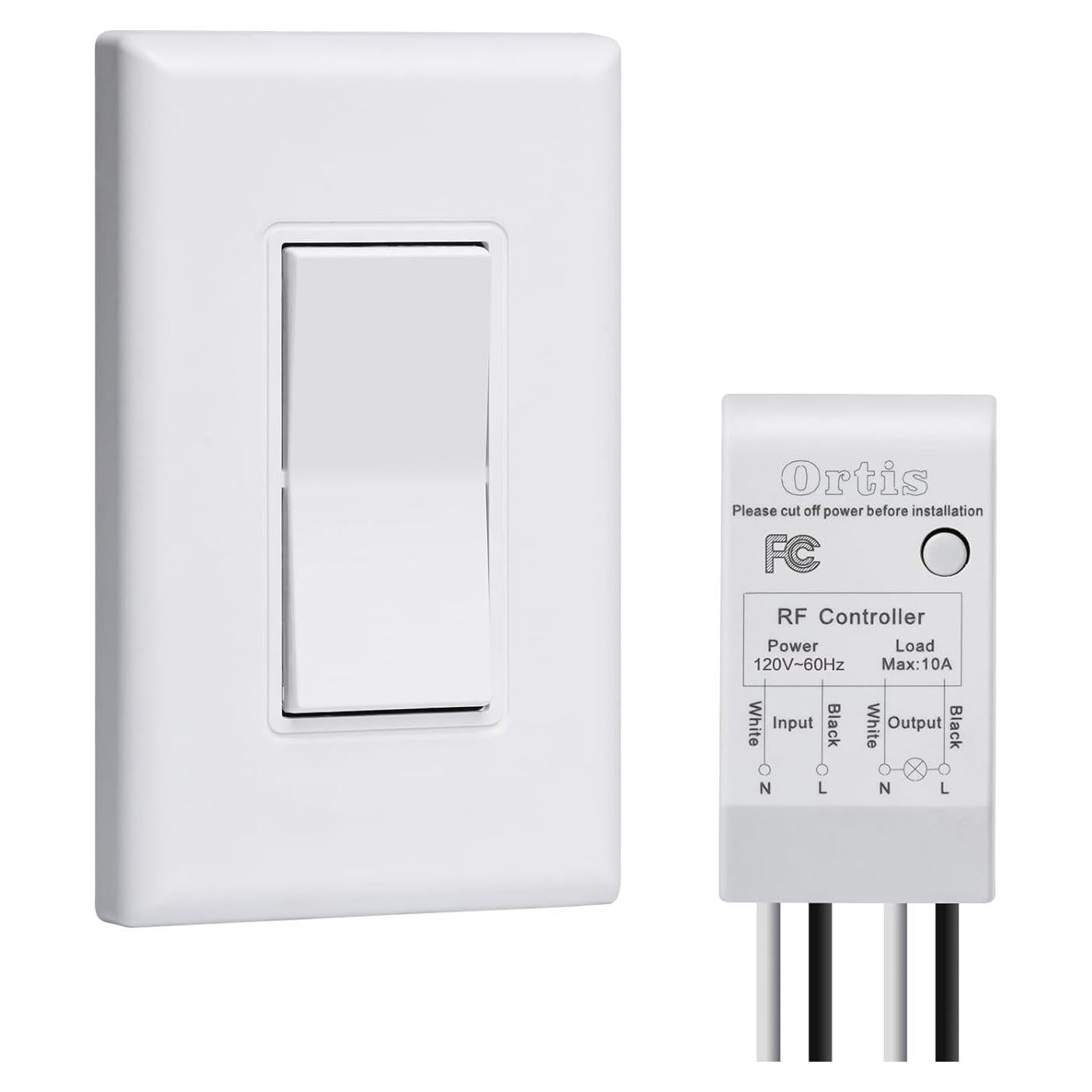 Kit Interruptor Inalámbrico Ortis 91.44m Sin Cableado