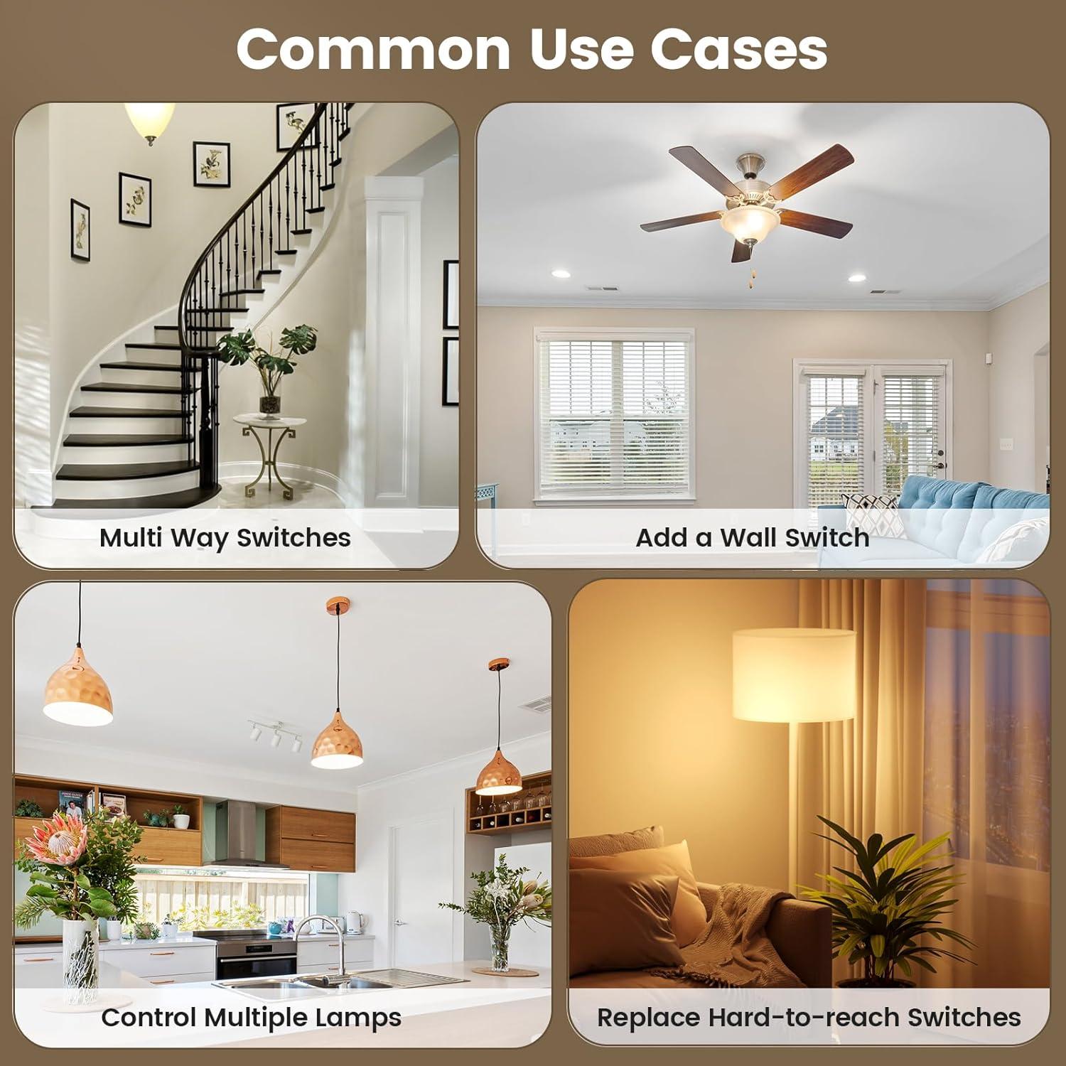 Kit Interruptor Luz Inalámbrico SURAIELEC 15A 30m RF Sin Cableado