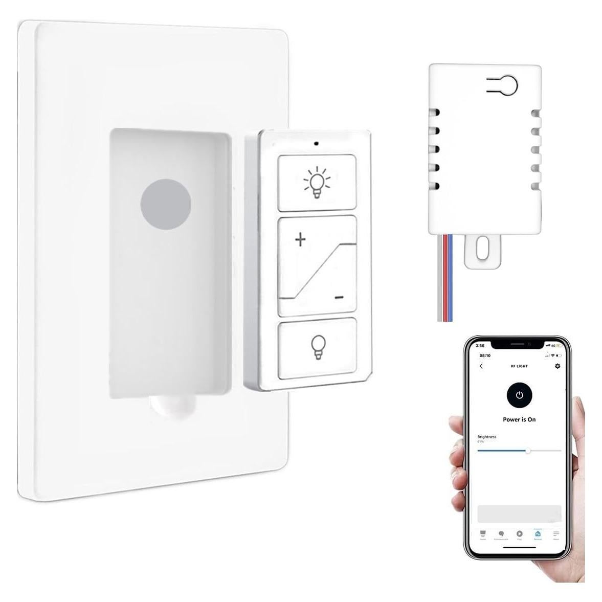 Interruptor de Luz Inalámbrico Inteligente Nexete con Receptor