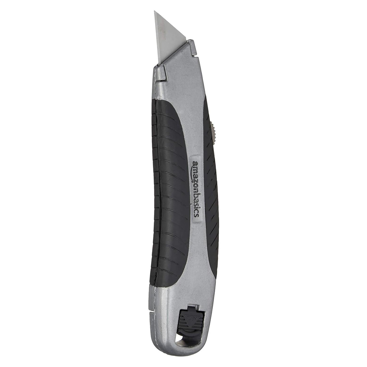 Cuchillo de Utilidad Retráctil Amazon Basics con 3 Cuchillas