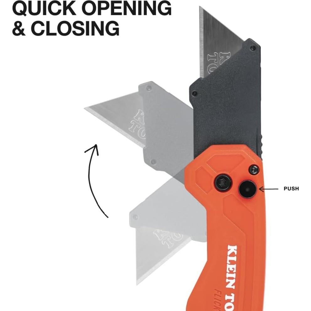 Cuchillo Utility Plegable Klein Tools 44307, 15.24 cm, Acero