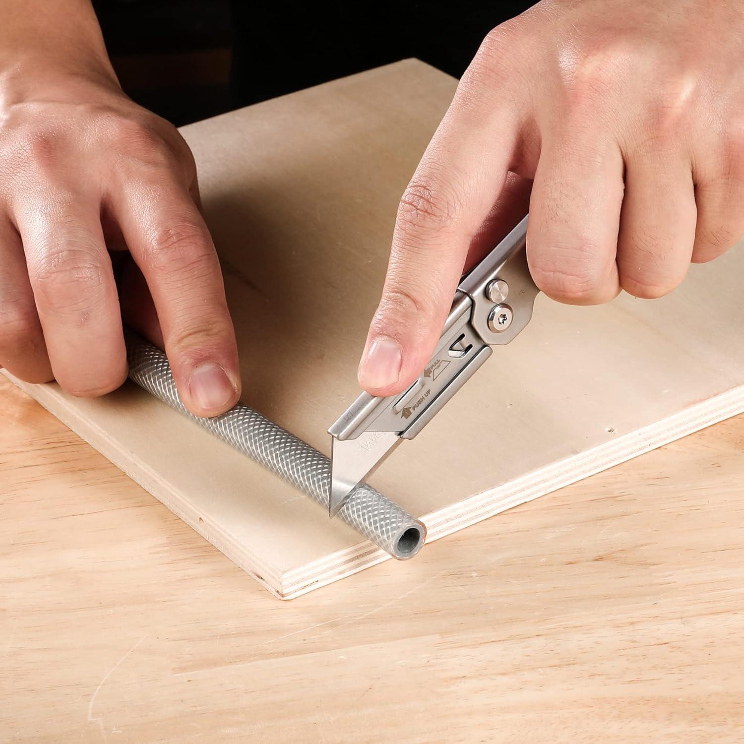 Cuchillo Utility Plegable WORKPRO 3-Pack Acero Inoxidable