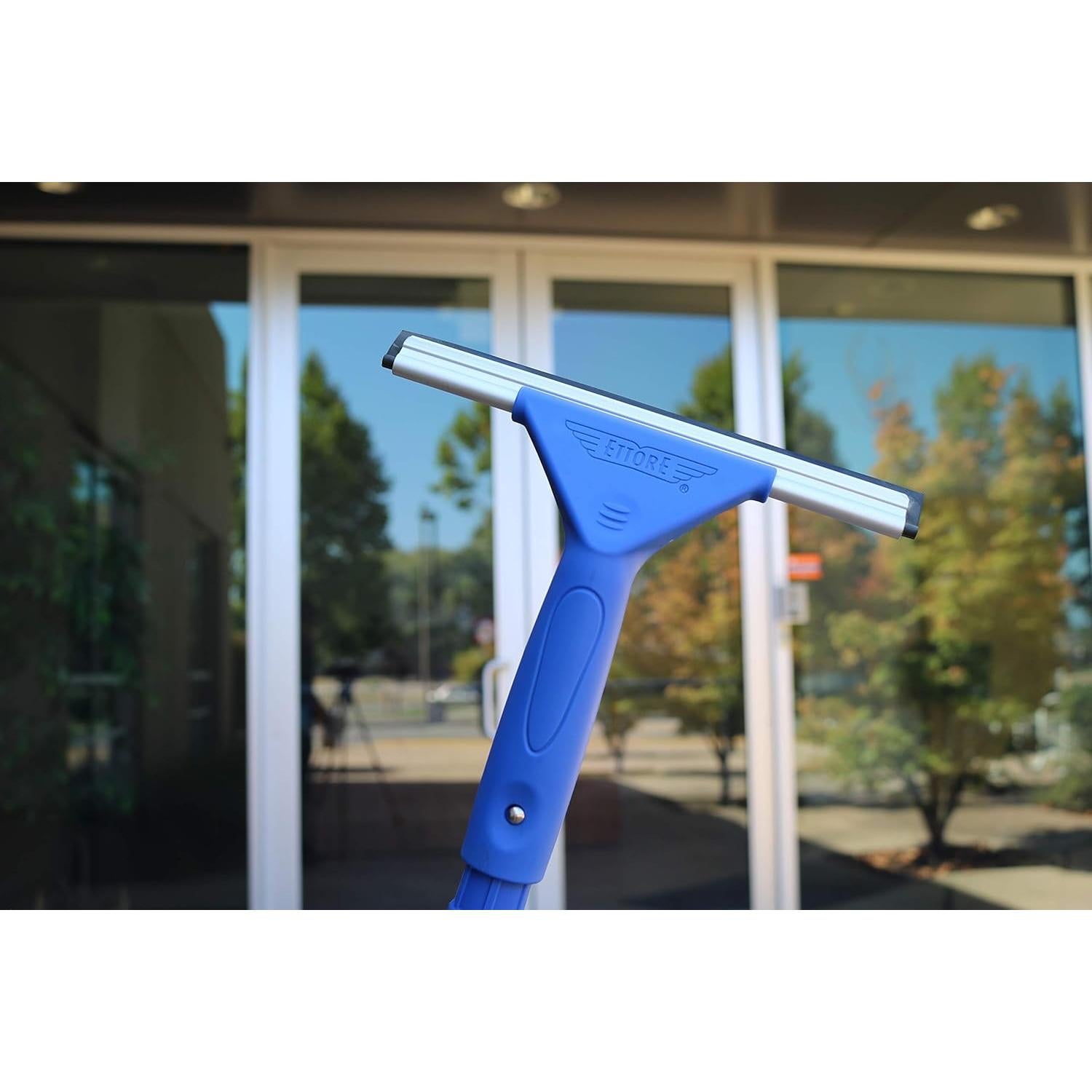 Limpiacristales Ettore 20 cm con hoja de silicona azul