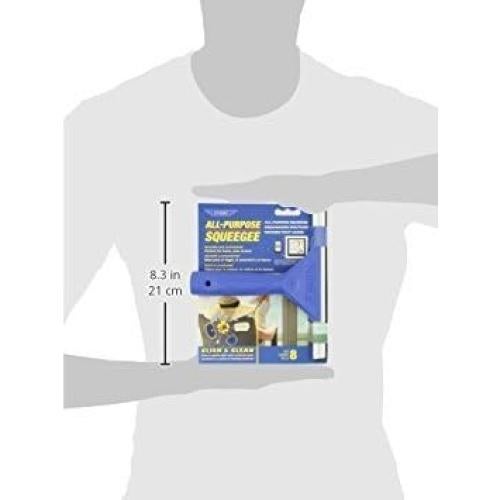 Limpiacristales Ettore 20 cm con hoja de silicona azul