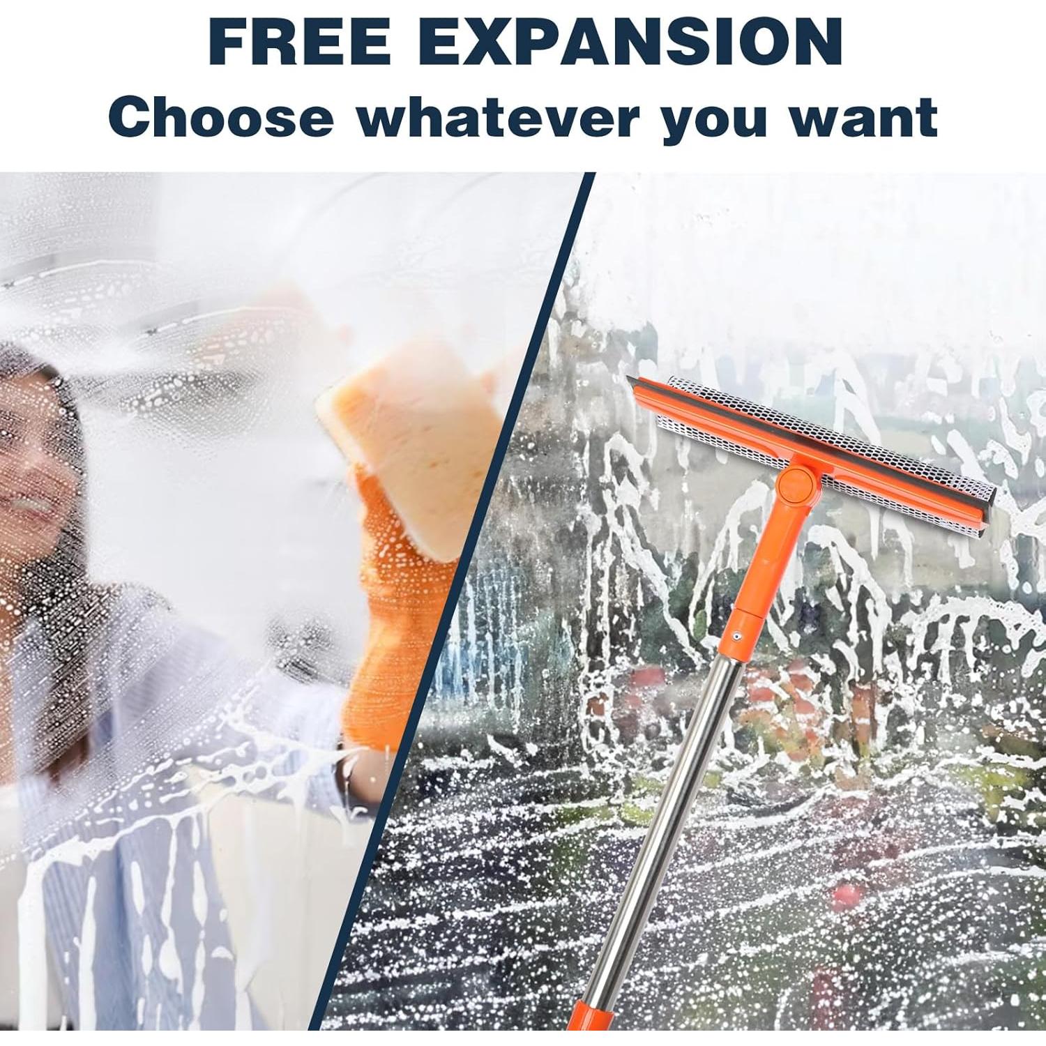 Limpiaparabrisas Profesional Bryquelin 2 en 1 con Mango Extensible