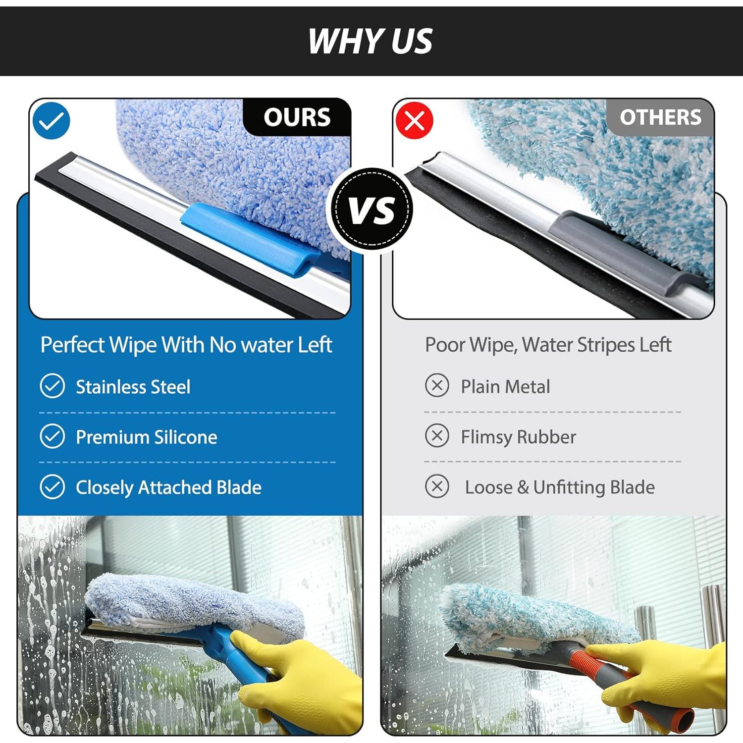 Limpiaparabrisas VITEVER 69" Extensible con Cuchilla y Esponjas