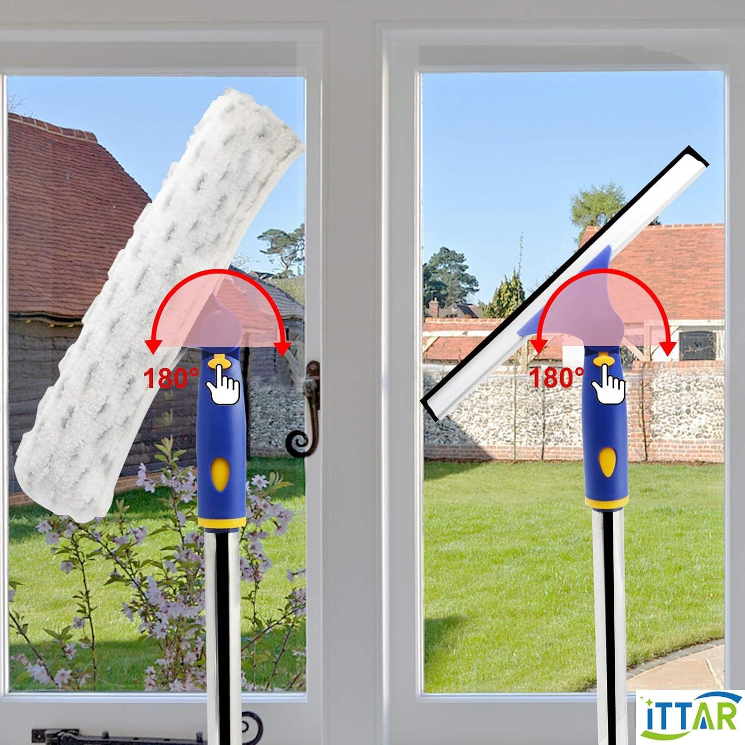 Kit de Limpieza de Ventanas ITTAR con Poste Telescópico 152.4 cm