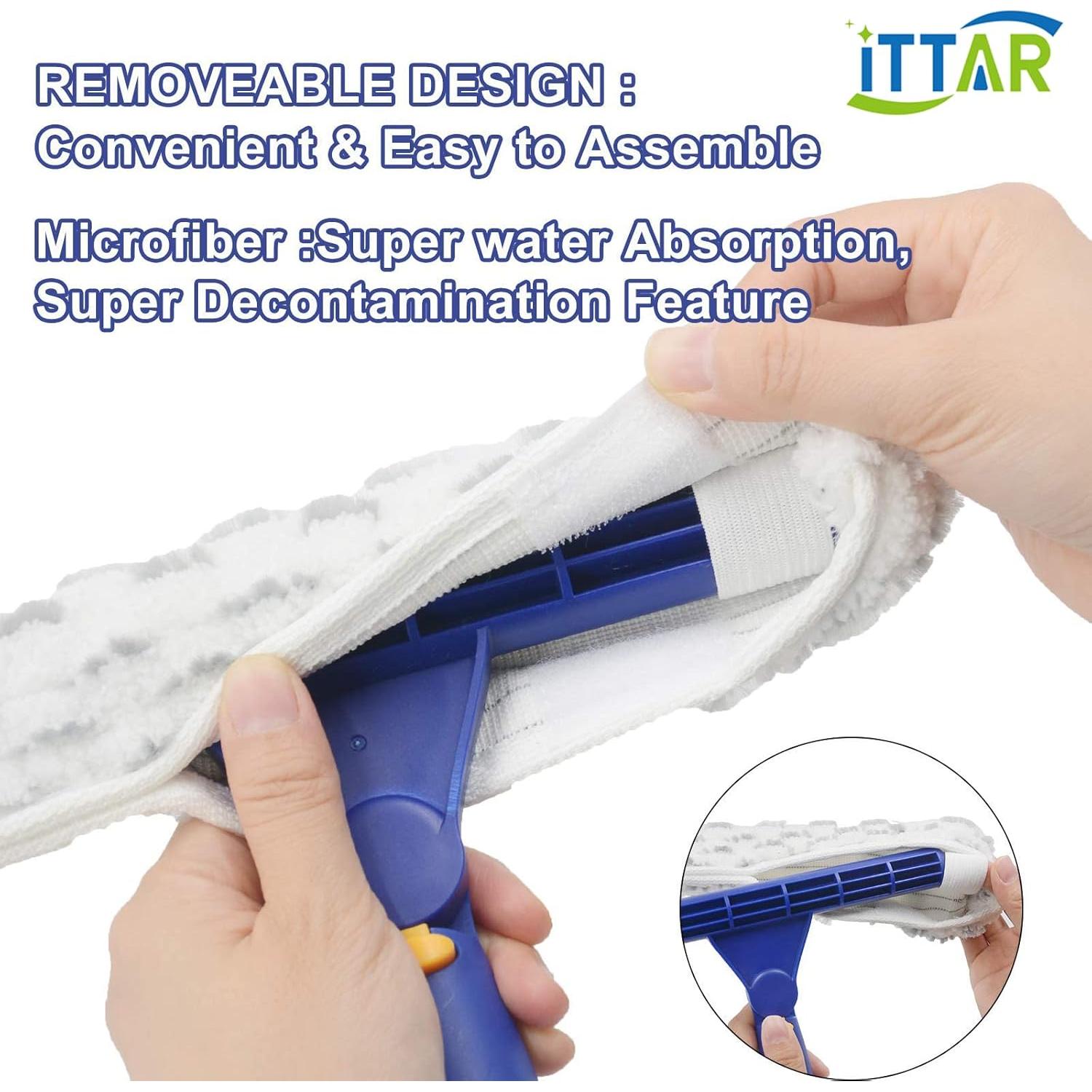 Kit de Limpieza de Ventanas ITTAR con Poste Telescópico 152.4 cm