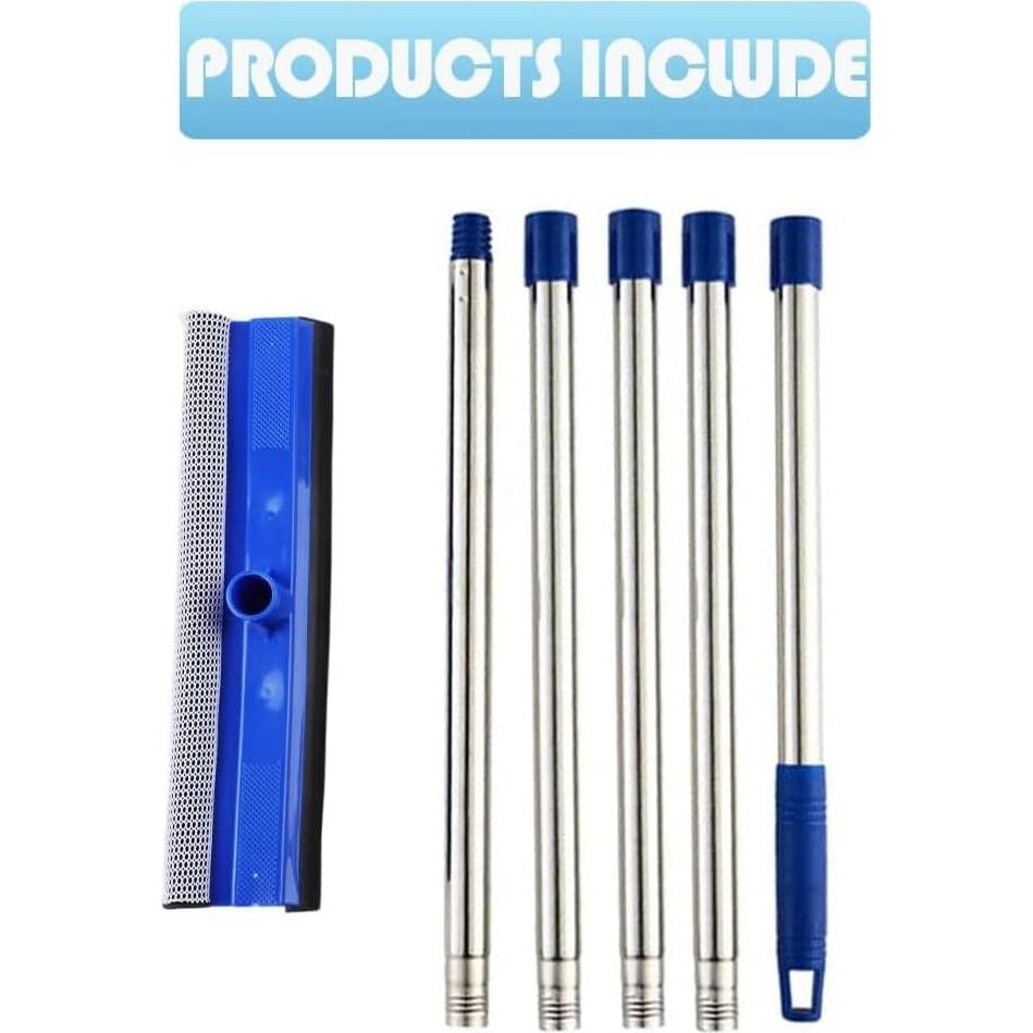 Limpiaparabrisas de Ventana YONILL 2 en 1 con Mango Extensible 1.83m