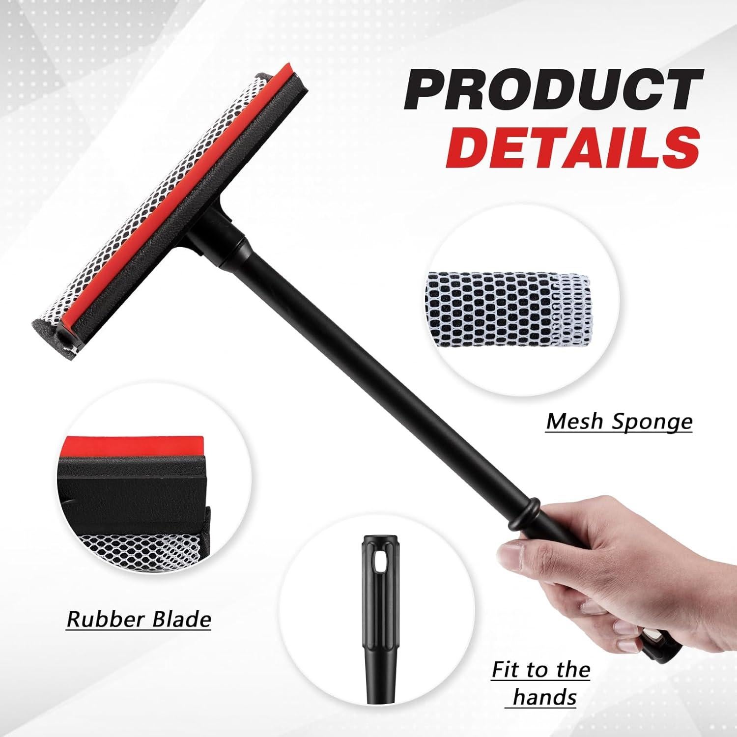 Limpiaparabrisas Profesional Neeklinny 20.57 cm 2 en 1 con Mango 40.64 cm