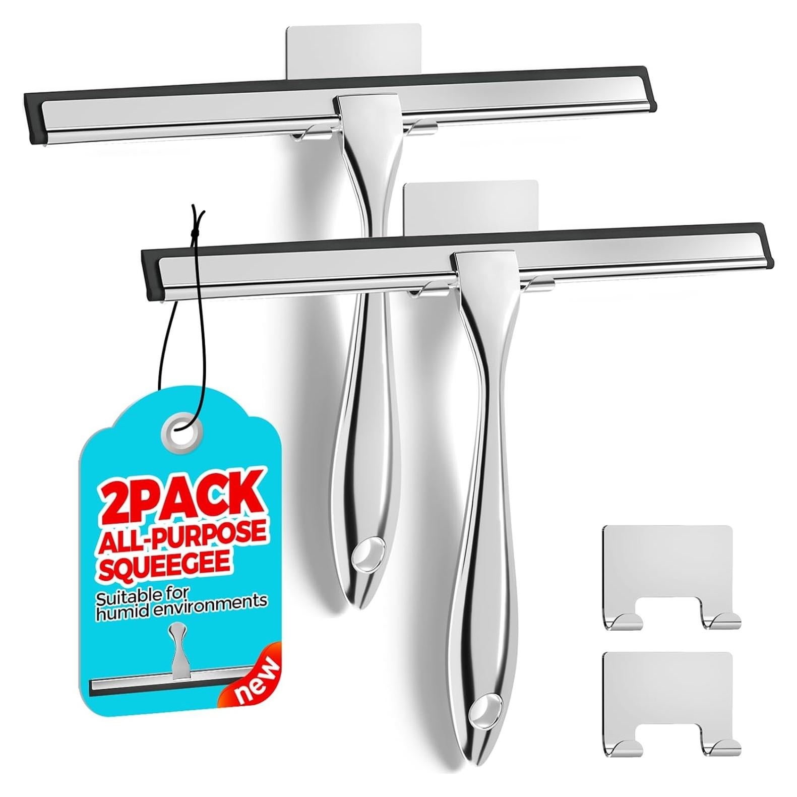 Limpiacristales de Acero Inoxidable ALFLOD 25.4cm Plata 2PACK