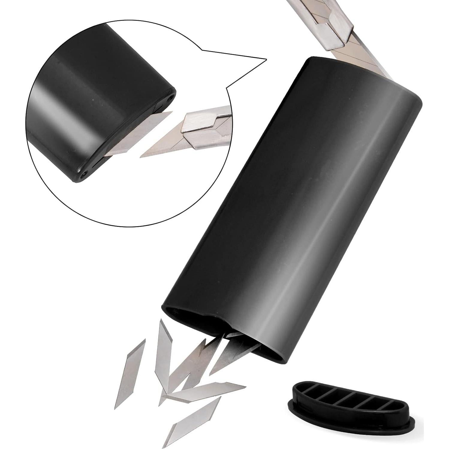 Contenedor de Desecho de Cuchillas FOSHIO 30 Grados Negro