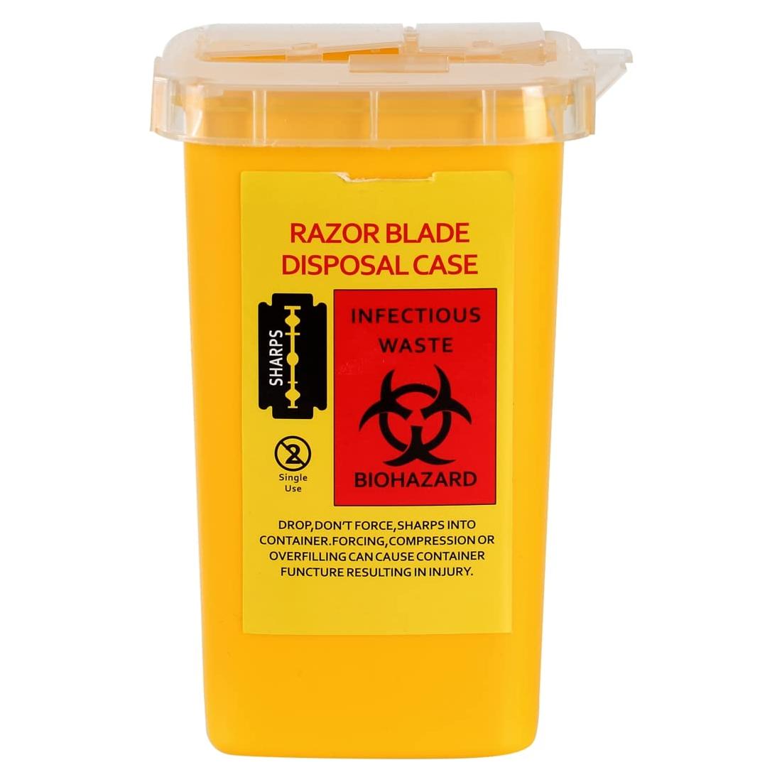 Caja de Desecho de Cuchillas TEONEI Amarillo 19.5cm