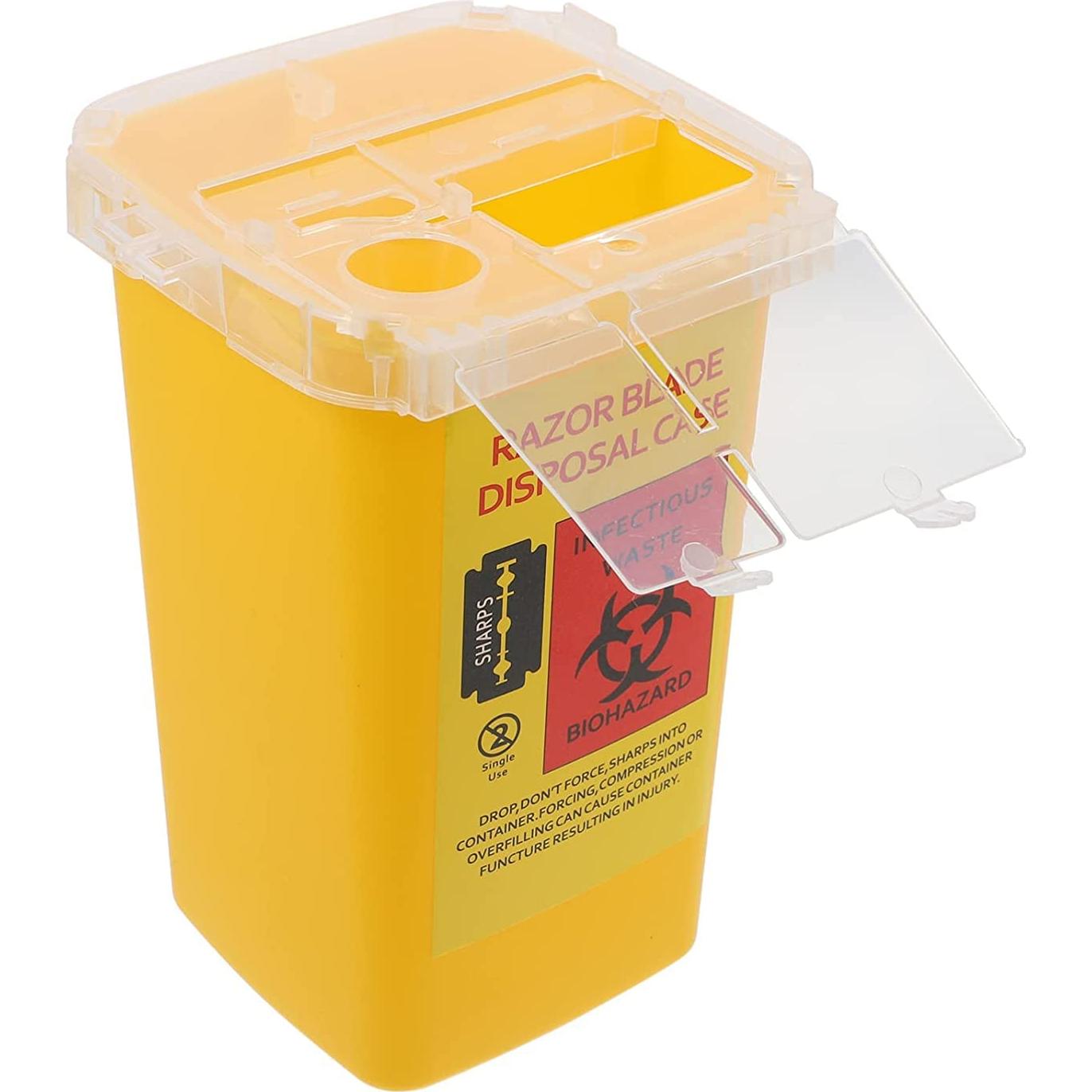 Caja de Desecho de Cuchillas TEONEI Amarillo 19.5cm