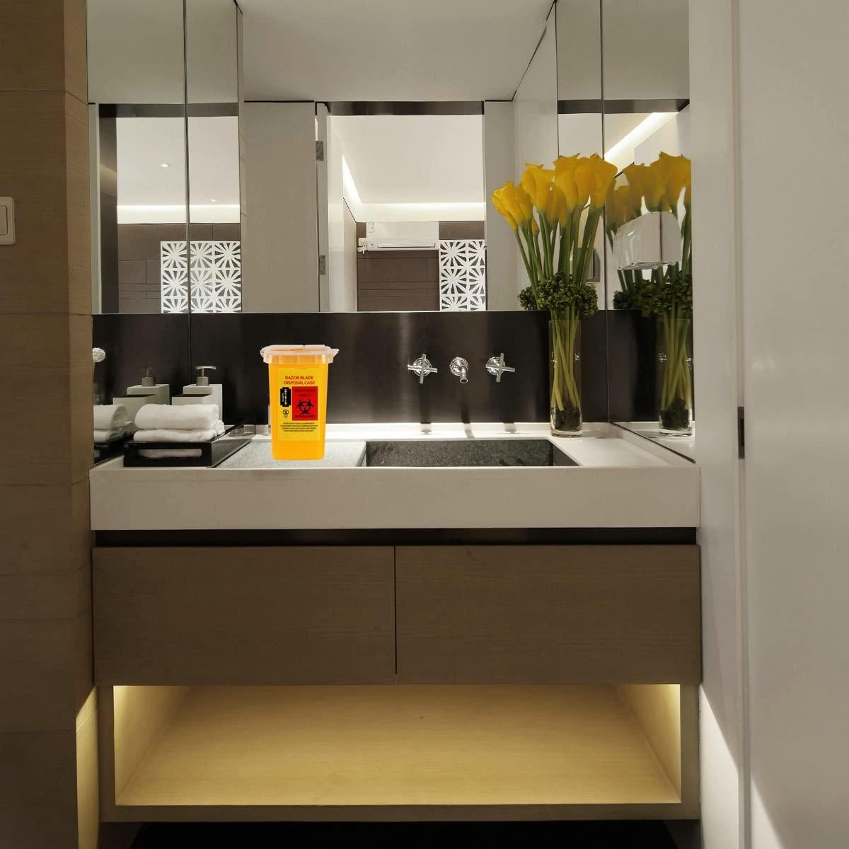 Caja de Desecho de Cuchillas TEONEI Amarillo 19.5cm