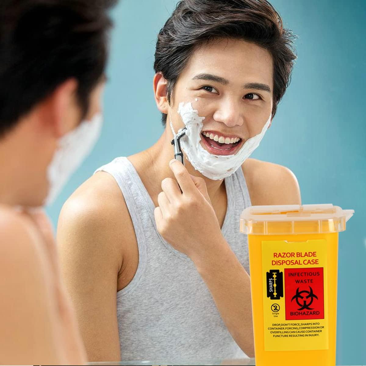 Caja de Desecho de Cuchillas TEONEI Amarillo 19.5cm