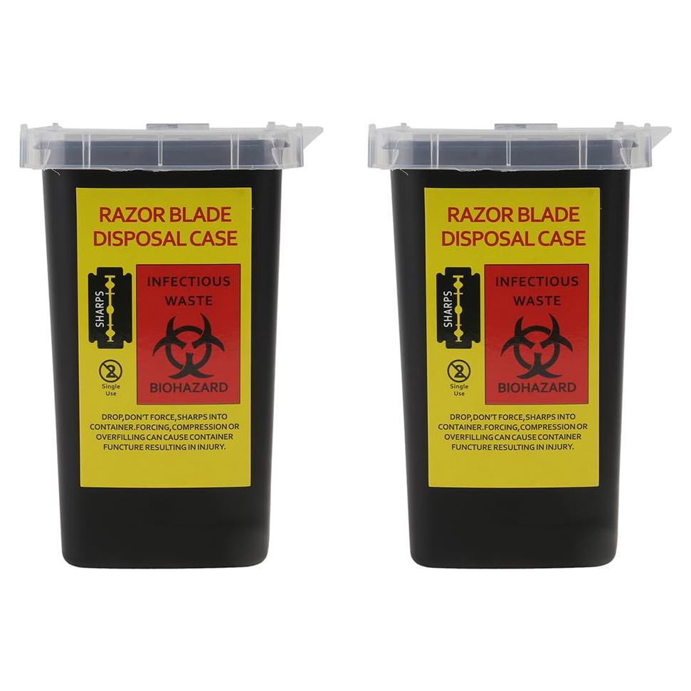 Contenedor de Desechos de Cuchillas 2pcs FRCOLOR 15.5x9.5cm