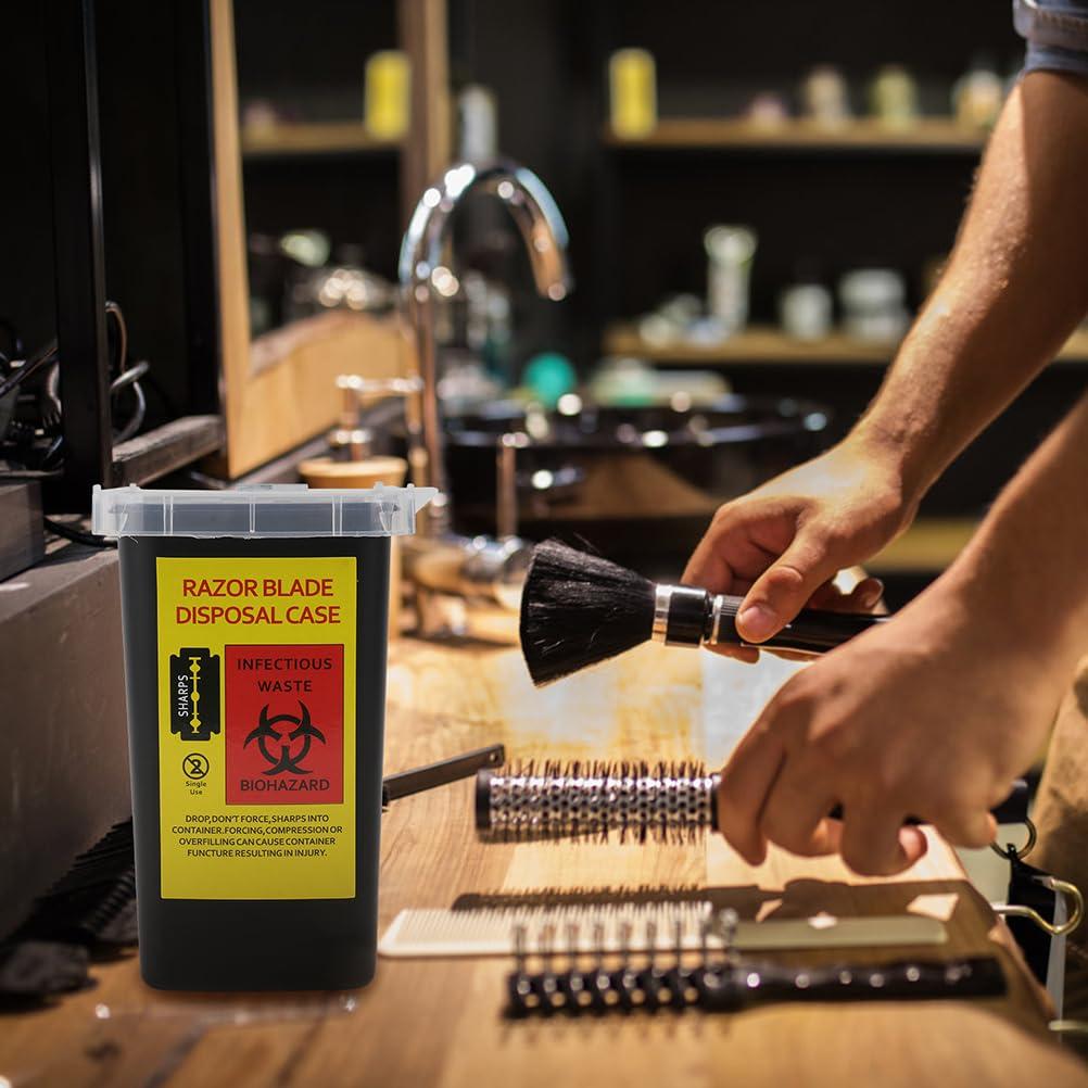 Contenedor de Desechos de Cuchillas 2pcs FRCOLOR 15.5x9.5cm