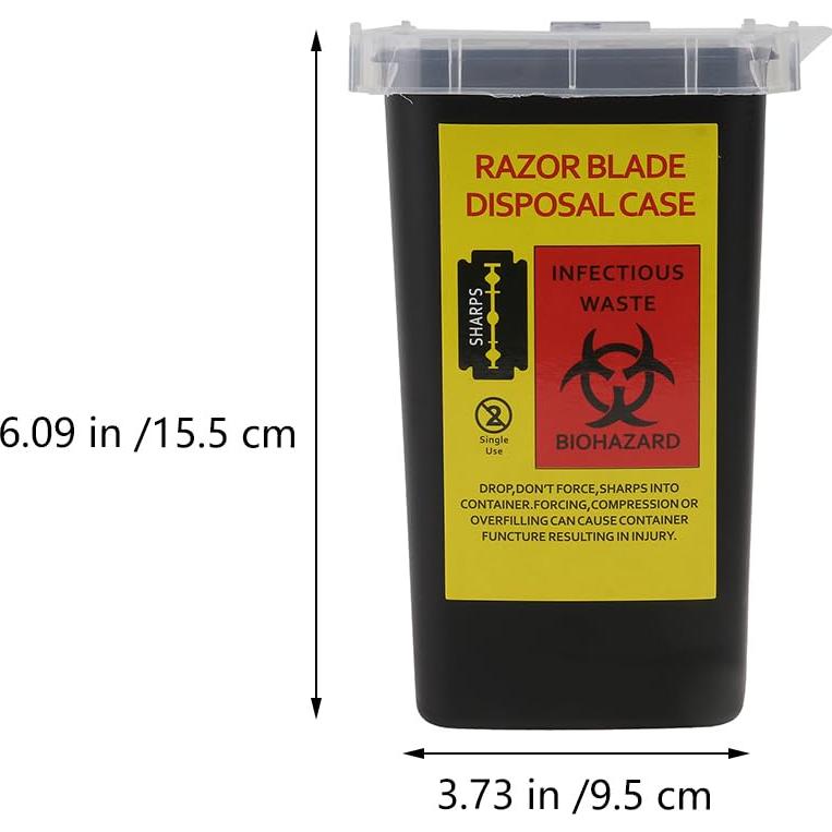 Contenedor de Desechos de Cuchillas 2pcs FRCOLOR 15.5x9.5cm