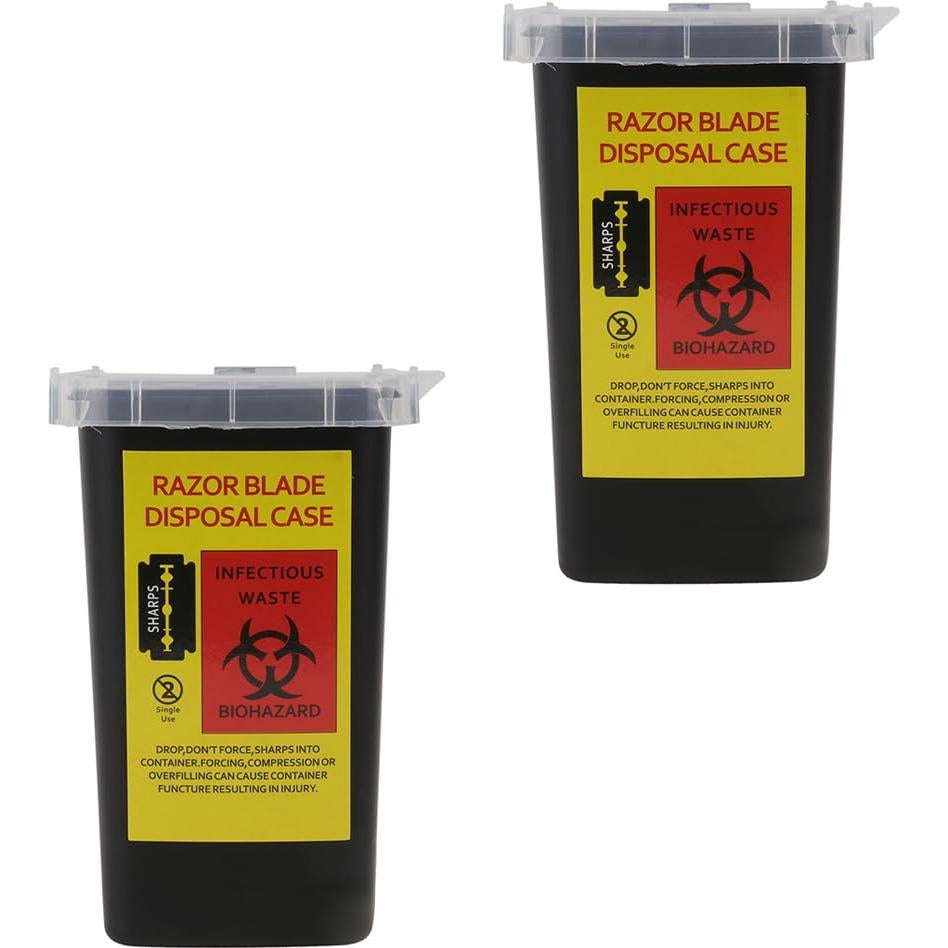 Contenedor de Desechos de Cuchillas 2pcs FRCOLOR 15.5x9.5cm