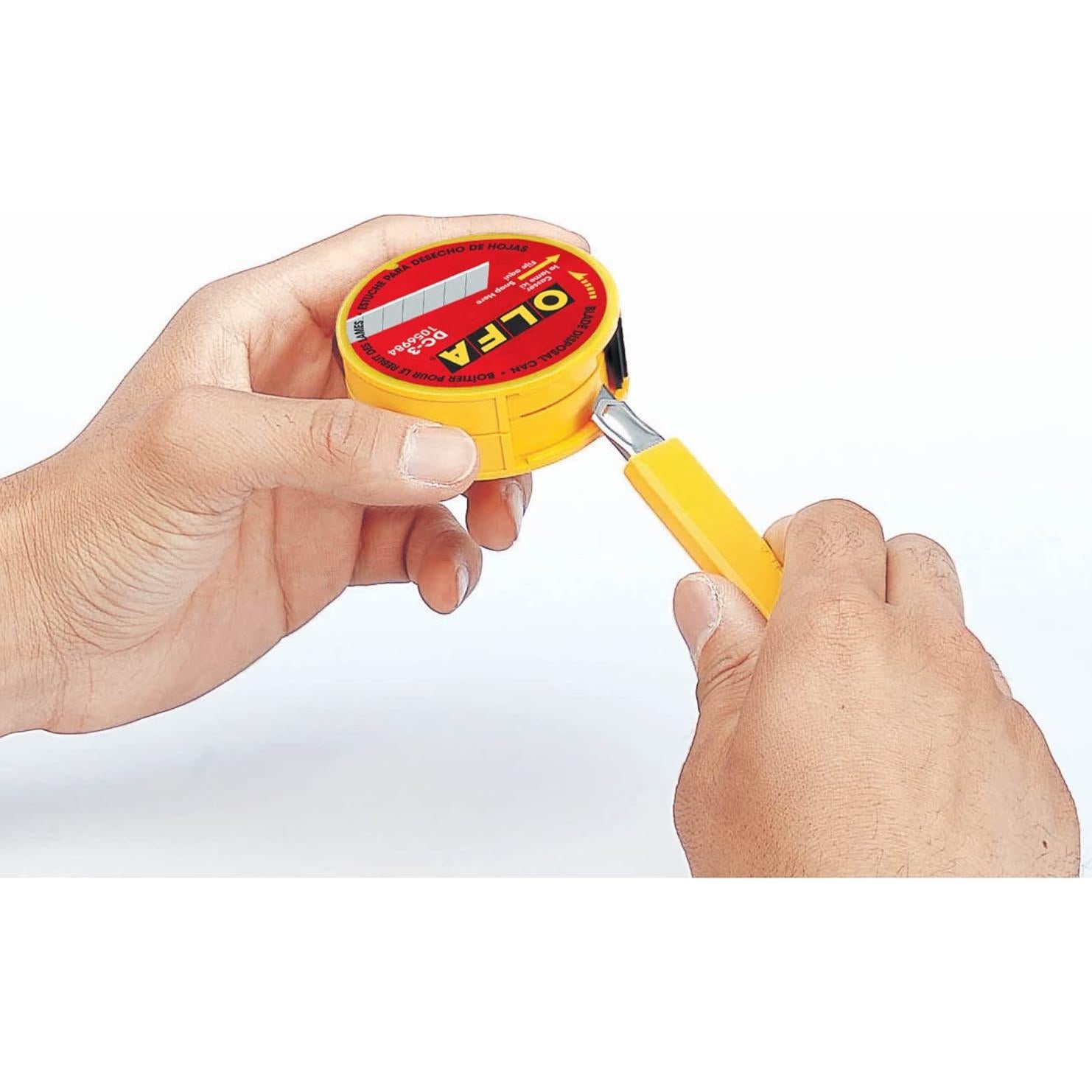 Caja de Desecho de Cuchillas OLFA DC-3, Almacena 50 Cuchillas