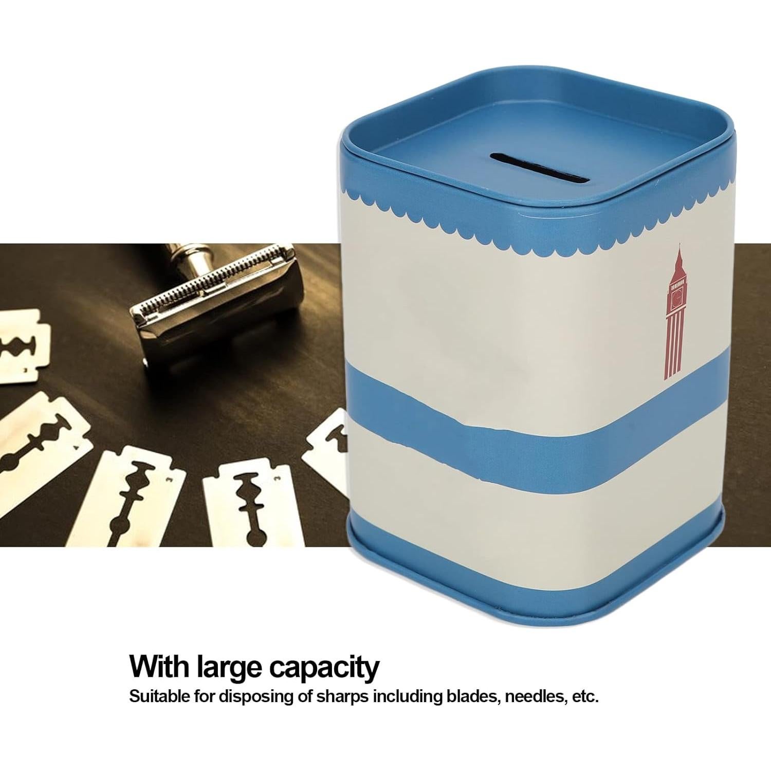 Caja de Desecho de Cuchillas Zomchi - Contenedor Seguro 300+ Cuchillas