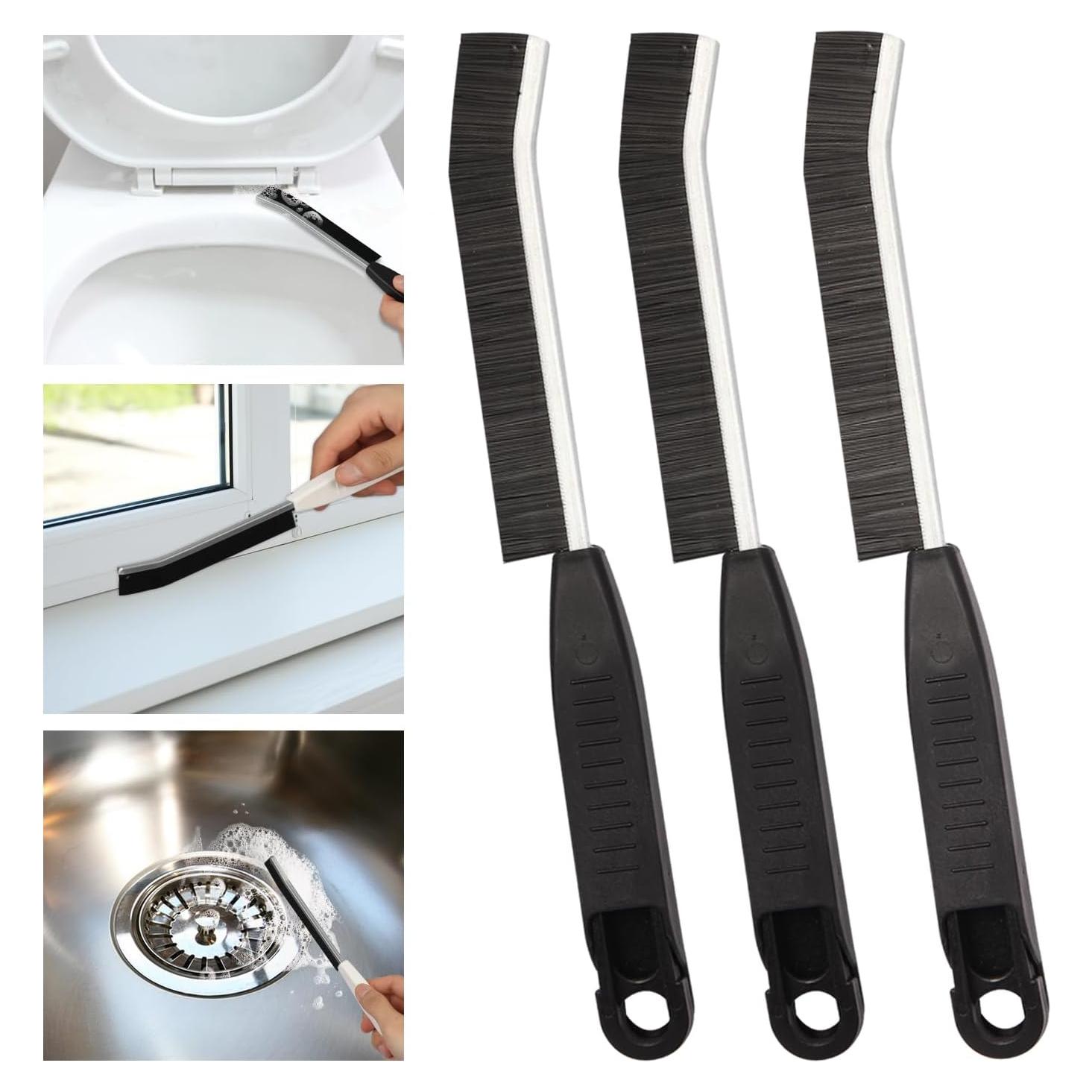 Juego de 3 Cepillos de Limpieza de Ranuras LCWYORH