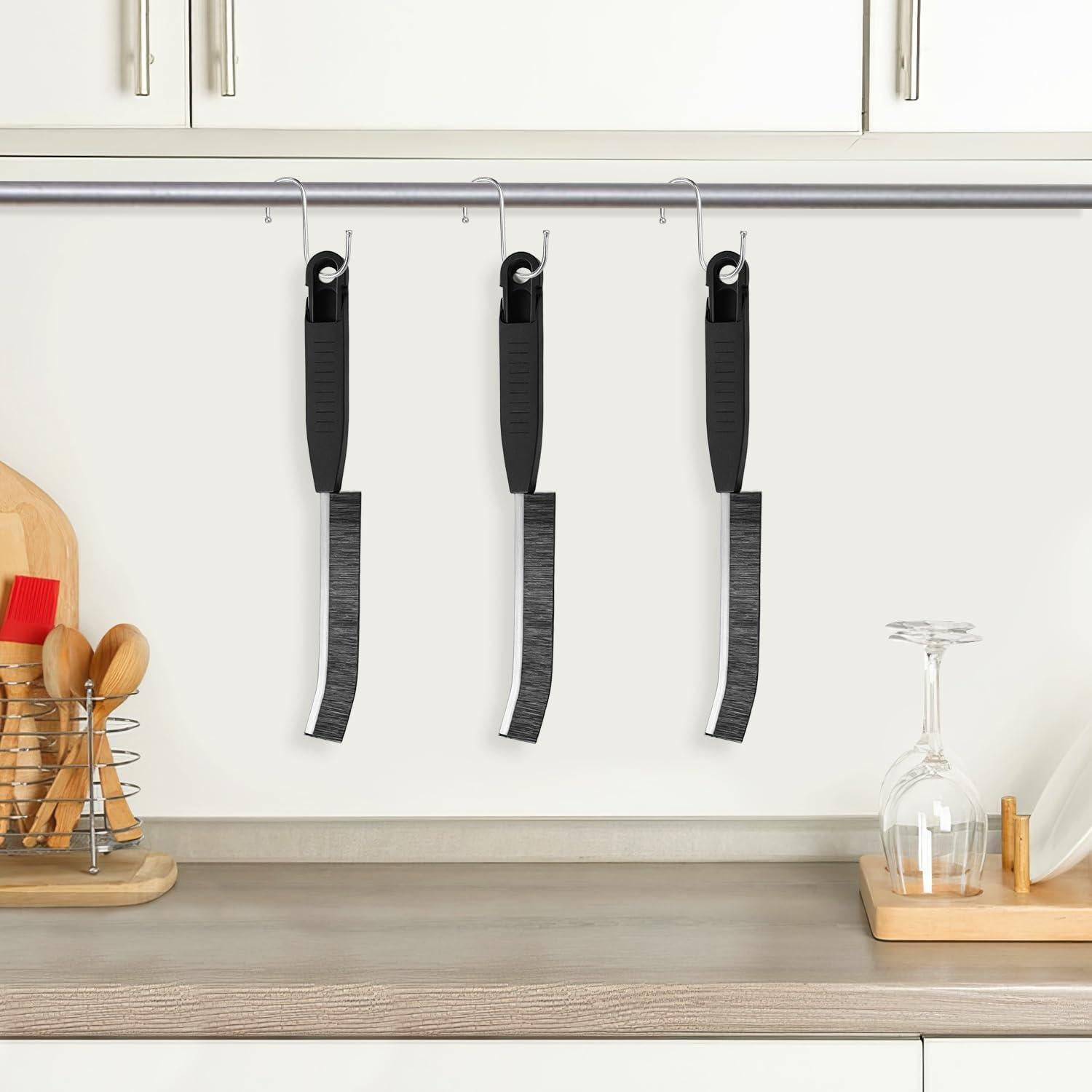 Juego de 3 Cepillos de Limpieza de Ranuras LCWYORH