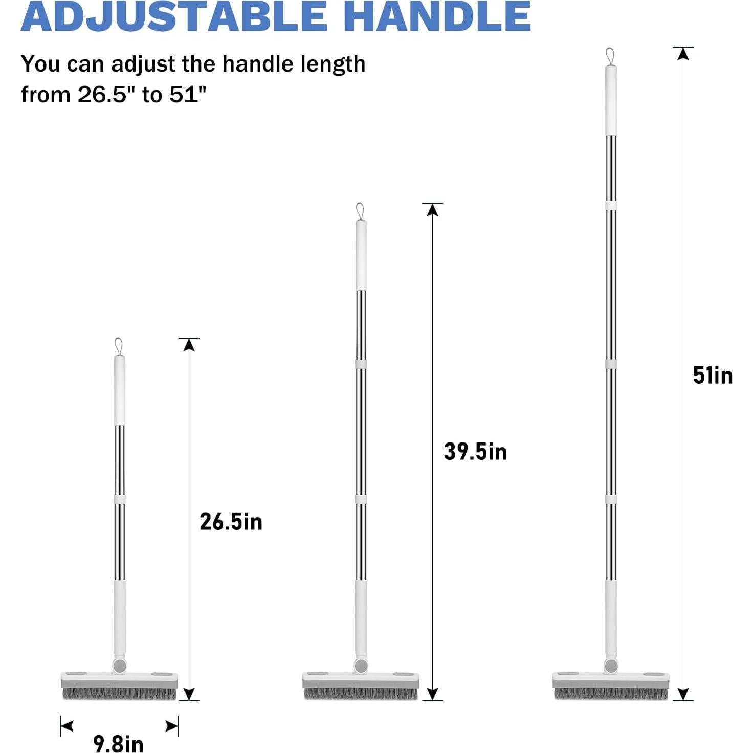 Cepillo Limpiador de Lechada SetSail con Mango Largo 67-130 cm