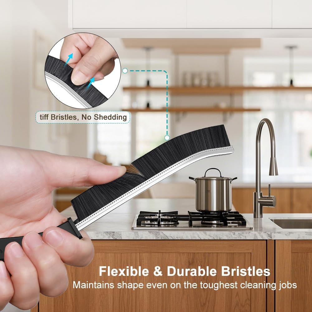 Cepillo de Limpieza de Ranuras PESTON - 7 Unidades Cerdas Duras