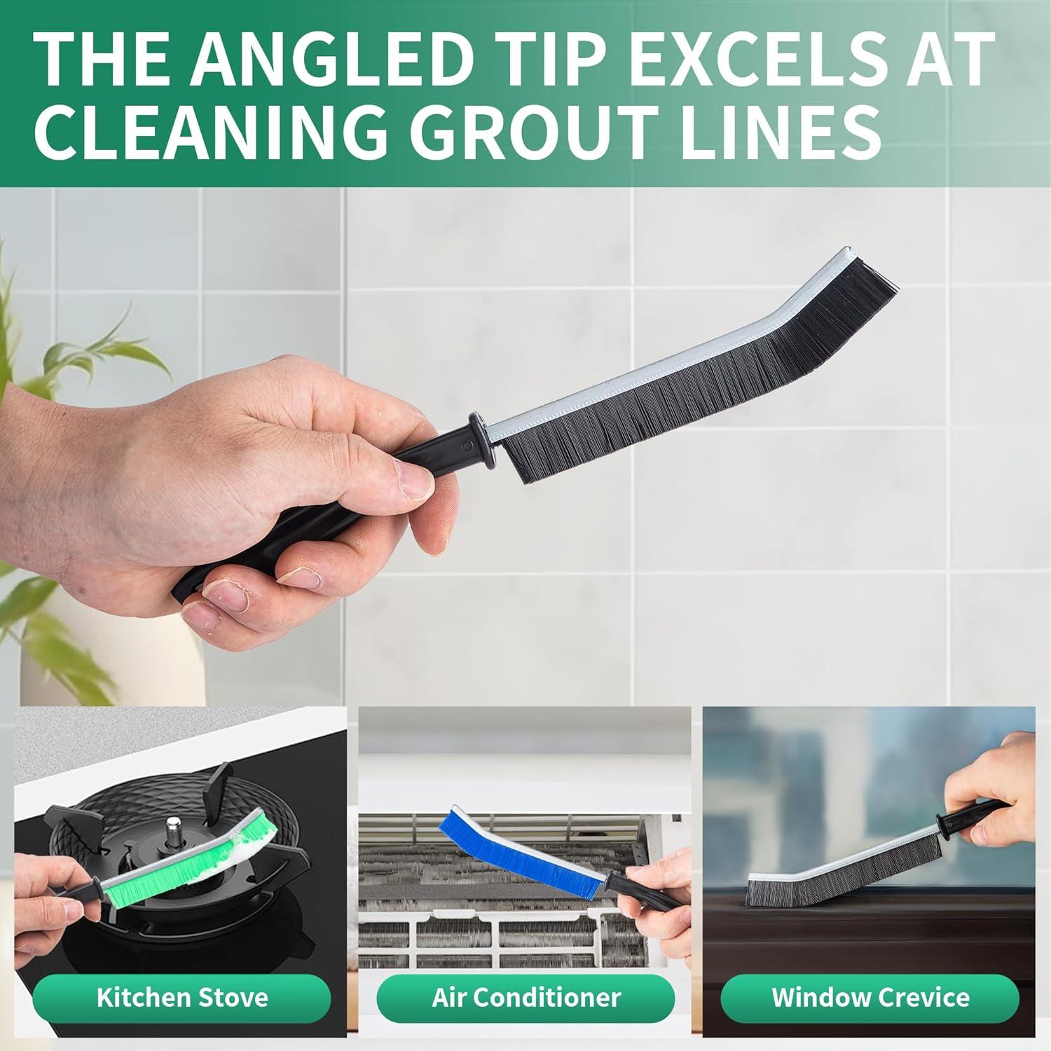 Paquete de 6 cepillos de limpieza de rincones Prelady - Cerdas duras