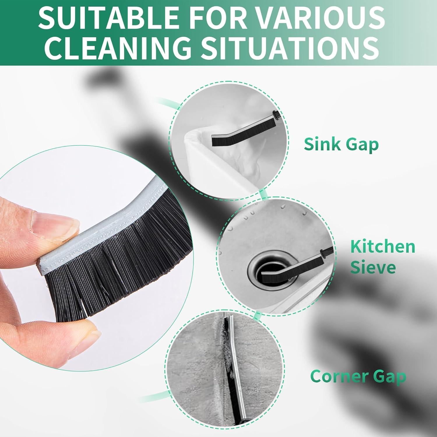 Paquete de 6 cepillos de limpieza de rincones Prelady - Cerdas duras