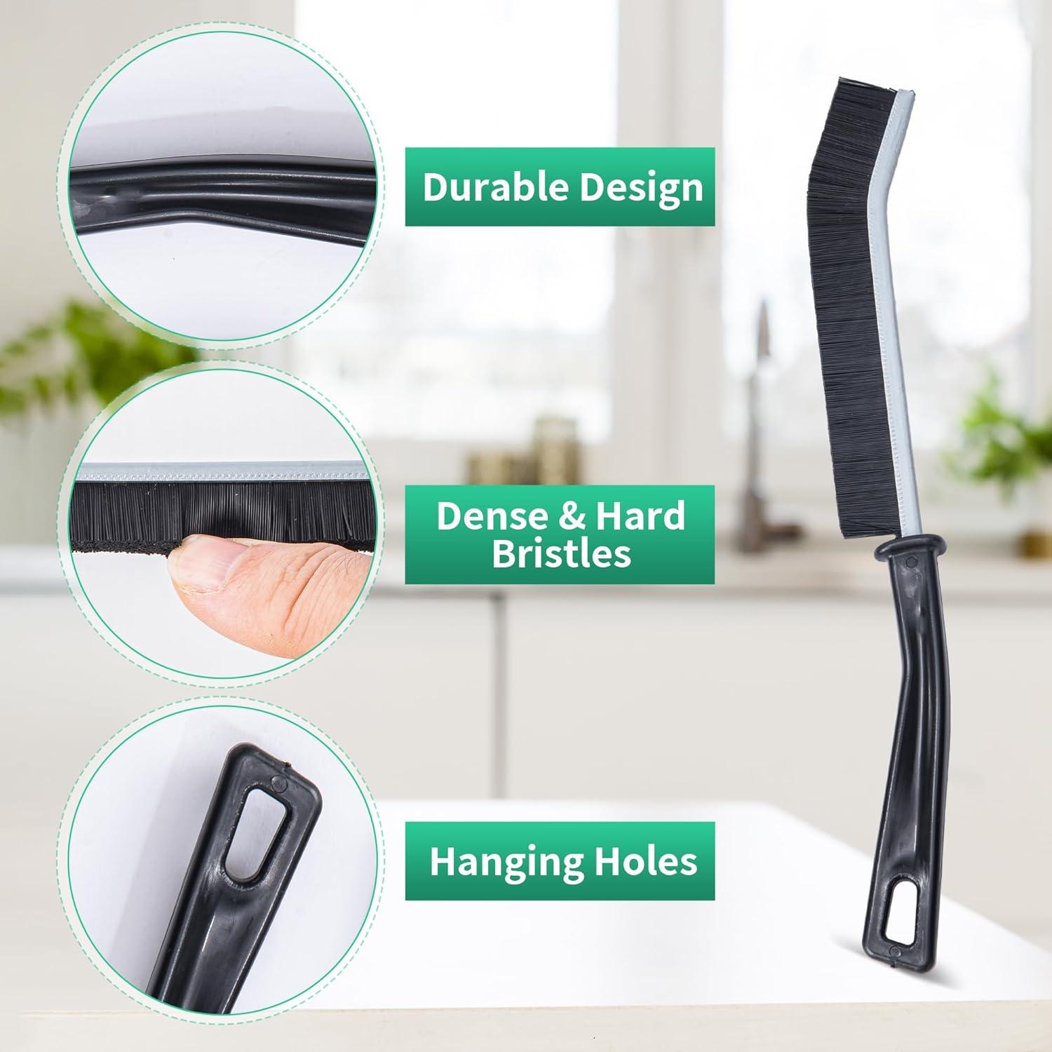 Paquete de 6 cepillos de limpieza de rincones Prelady - Cerdas duras